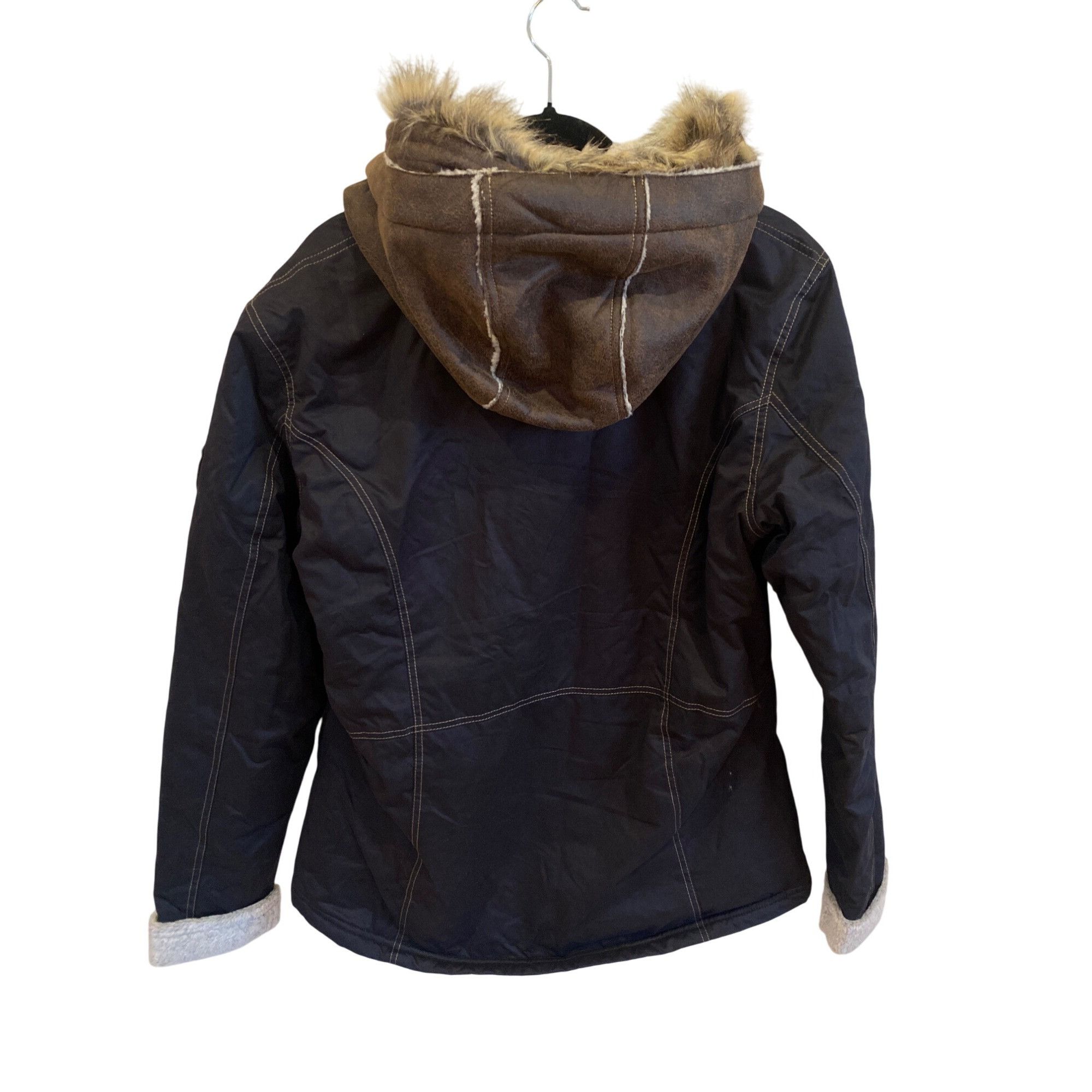 Kuhl NWT Kuhl Arktik Waxed Jacket L Faux Fur Sherling Fleece Hood Size L / US 10 / IT 46 - 15 Thumbnail