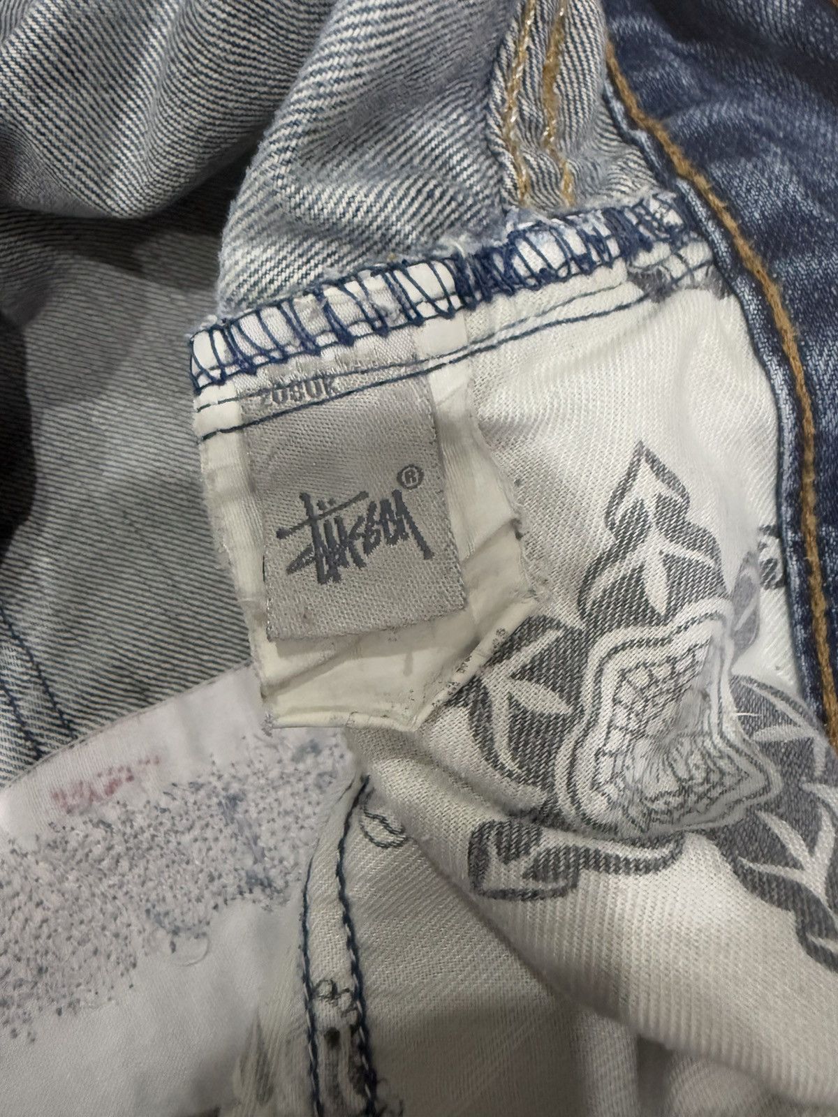 Stussy STUSSY DISTRESSED JEANS Size US 36 / EU 52 - 10 Thumbnail