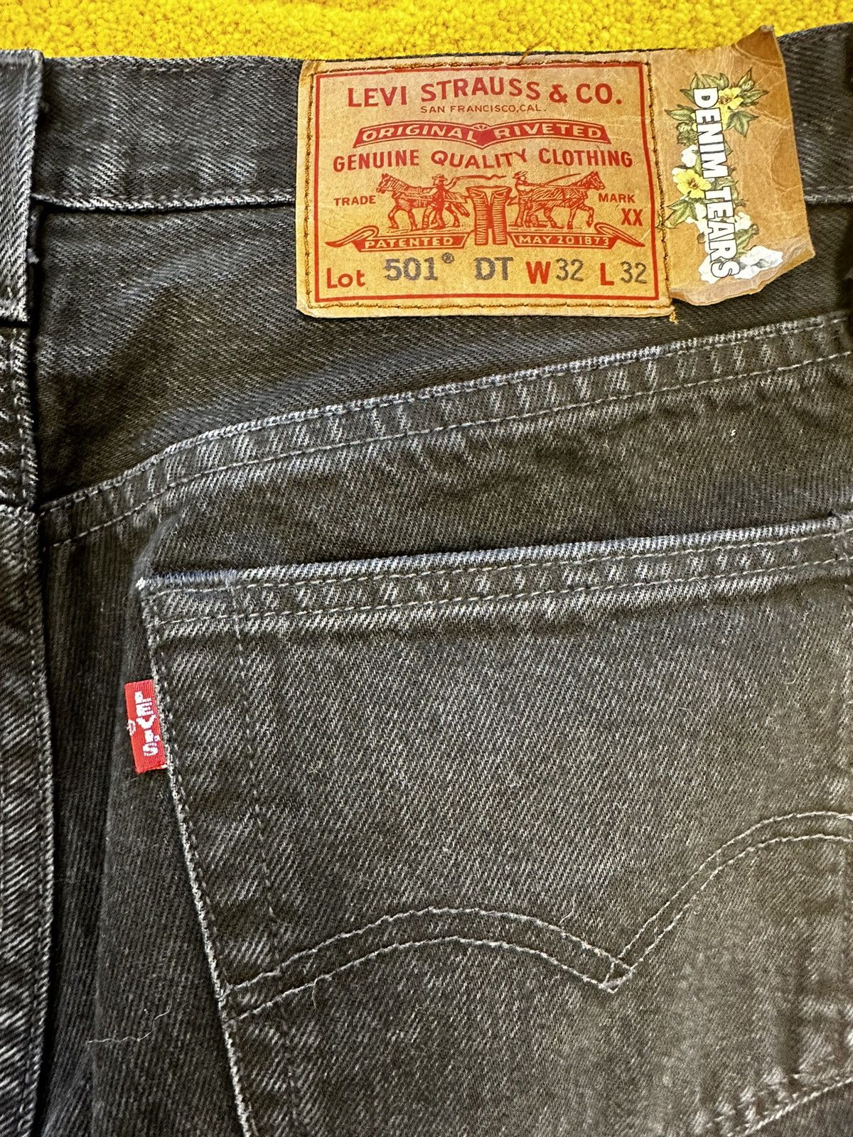 DENIM TEARS Denim Tears Levi’s Cotton Wreath Swarovski 501 Jeans Size US 32 / EU 48 - 8 Thumbnail