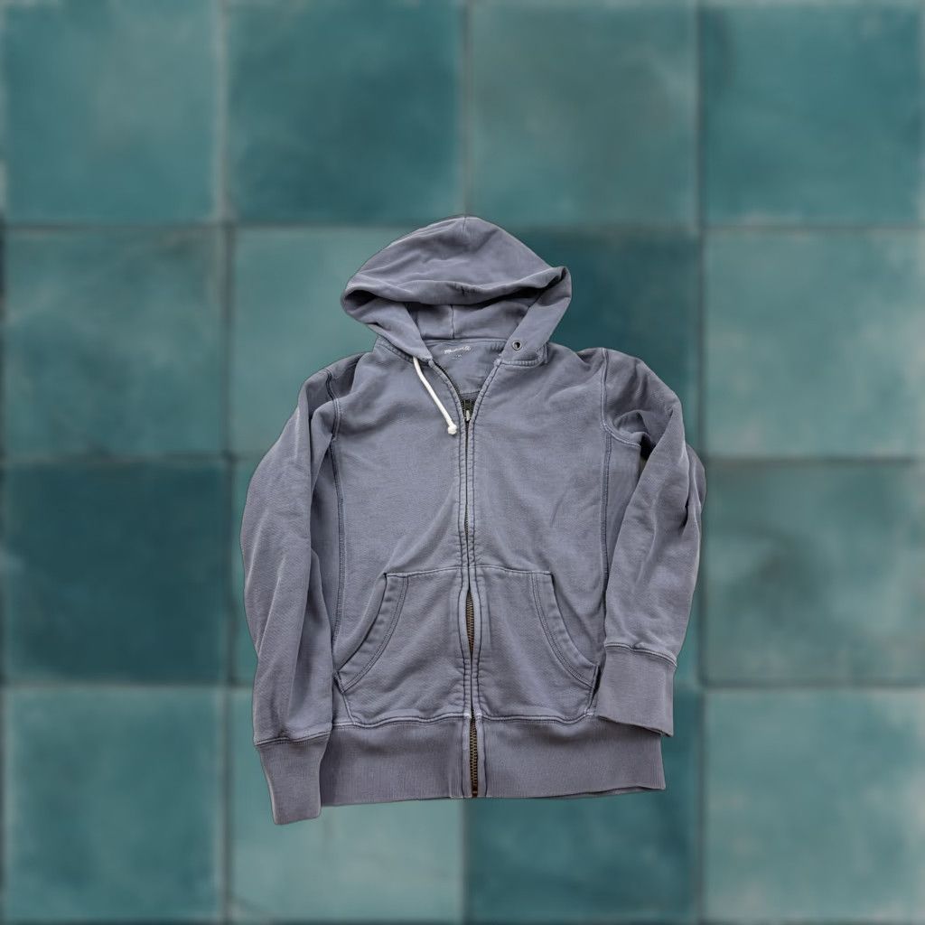 Madewell Madewell Hoodie Sweatshirt Womens XS Gray Full Zip 100% Cotton Casual Comfy Size XS / US 0-2 / IT 36-38 - 1 Thumbnail