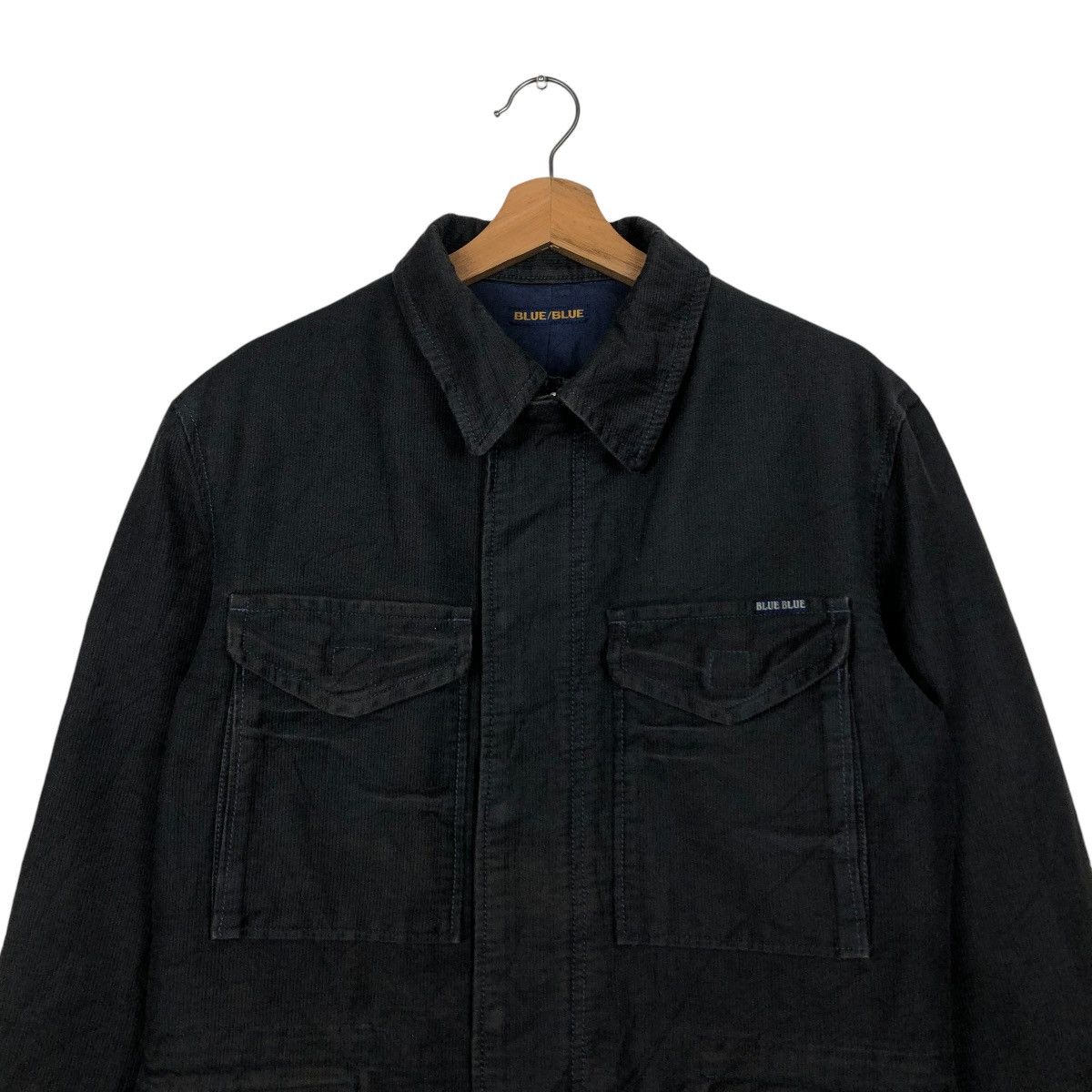 Blue Blue Japan 🔥VINTAGE DECK BIKER JACKET CORDUROY BLUE BLUE JAPAN ARIGATO Size US M / EU 48-50 / 2 - 5 Thumbnail