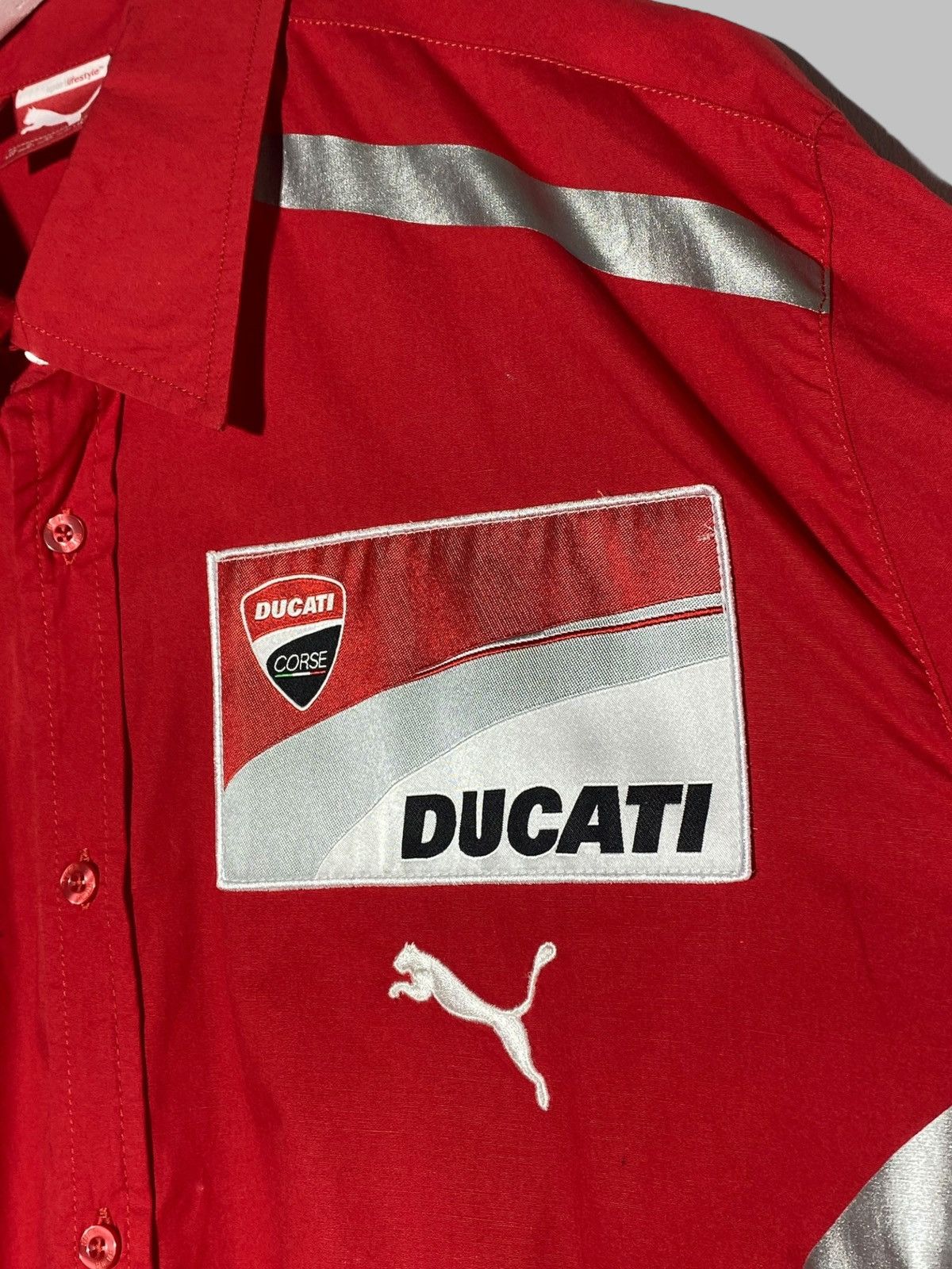 Puma 🔥 PUMA DUCATI TEAM ISSUE RACING Y2K HYPE PIT SHIRT Size US XXL / EU 58 / 5 - 8 Thumbnail