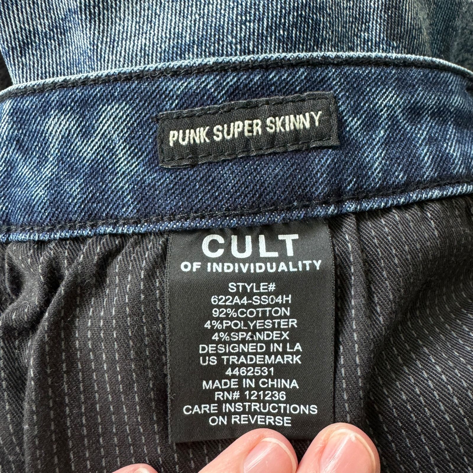 Cult Of Individuality New with tags Cult of Individuality Punk Super Skinny Jean Size US 40 / EU 56 - 6 Thumbnail