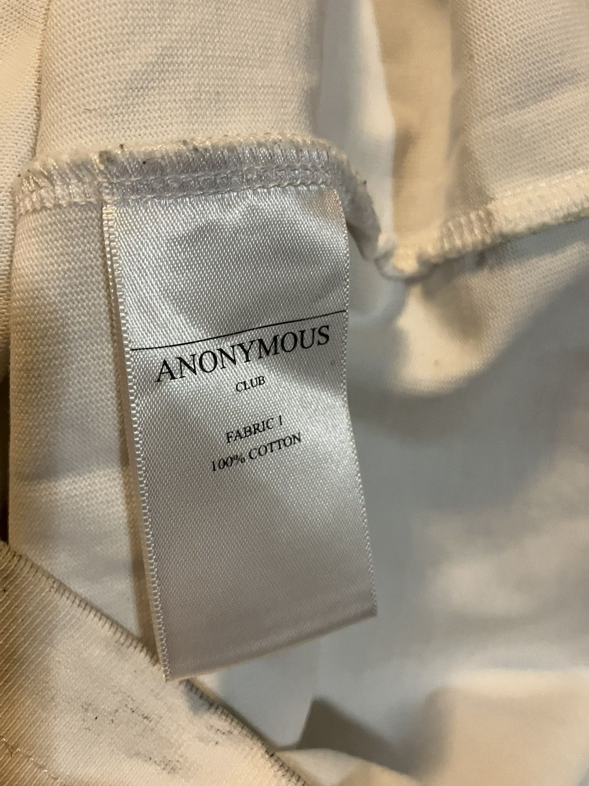 Anonymous Club Anonymous Club Club Couture Tee Size US S / EU 44-46 / 1 - 5 Thumbnail