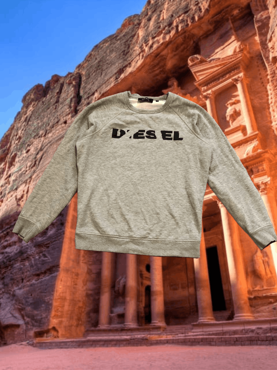 Diesel Vintage gray Sweaters big logo Diesel streetwear size M Size US M / EU 48-50 / 2 - 1 Thumbnail