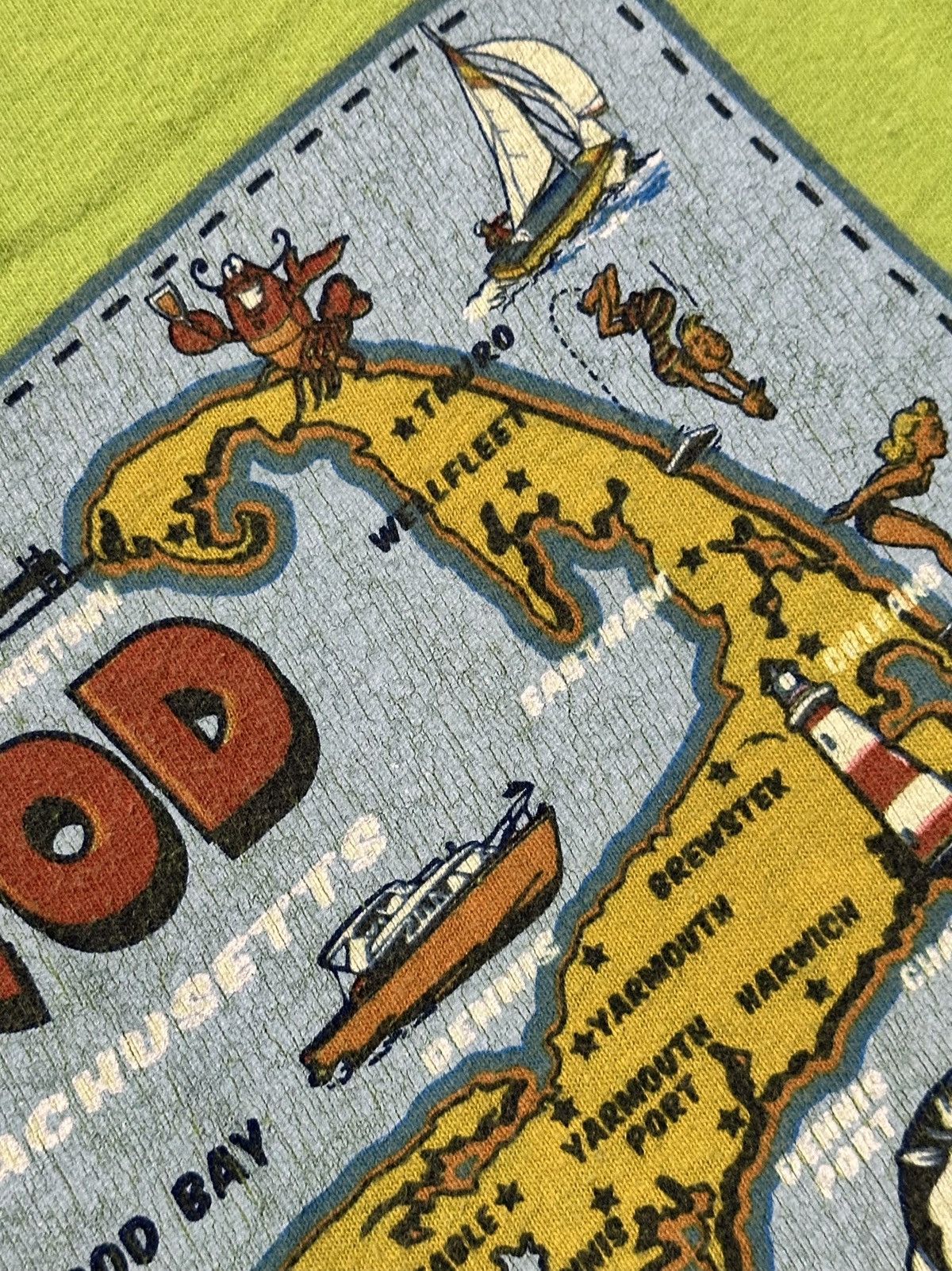 Comfort Colors Cape Cod Postcard Map shirt Size US M / EU 48-50 / 2 - 6 Thumbnail