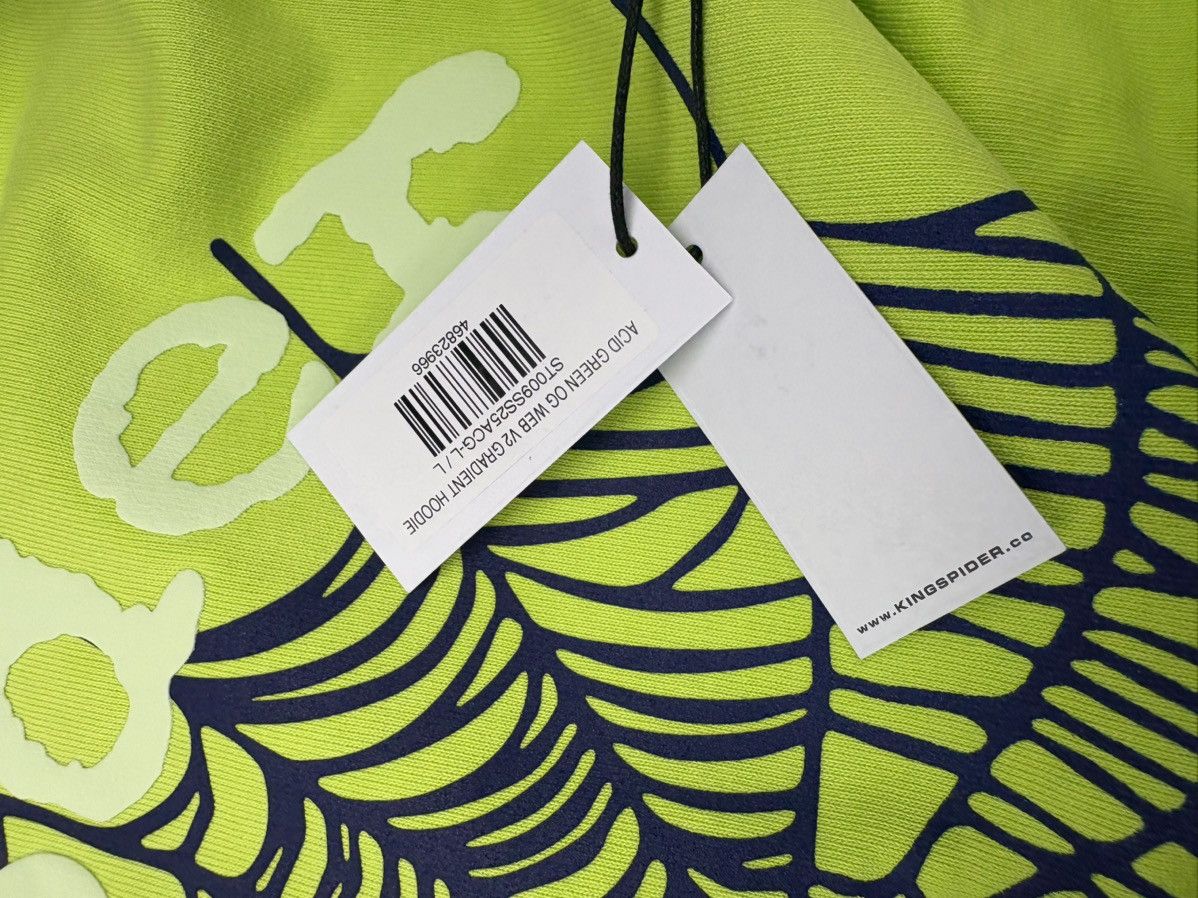 Sp5der Sp5der Og Web V2 Gradient Hoodie 'Acid Green' Size US L / EU 52-54 / 3 - 7 Thumbnail