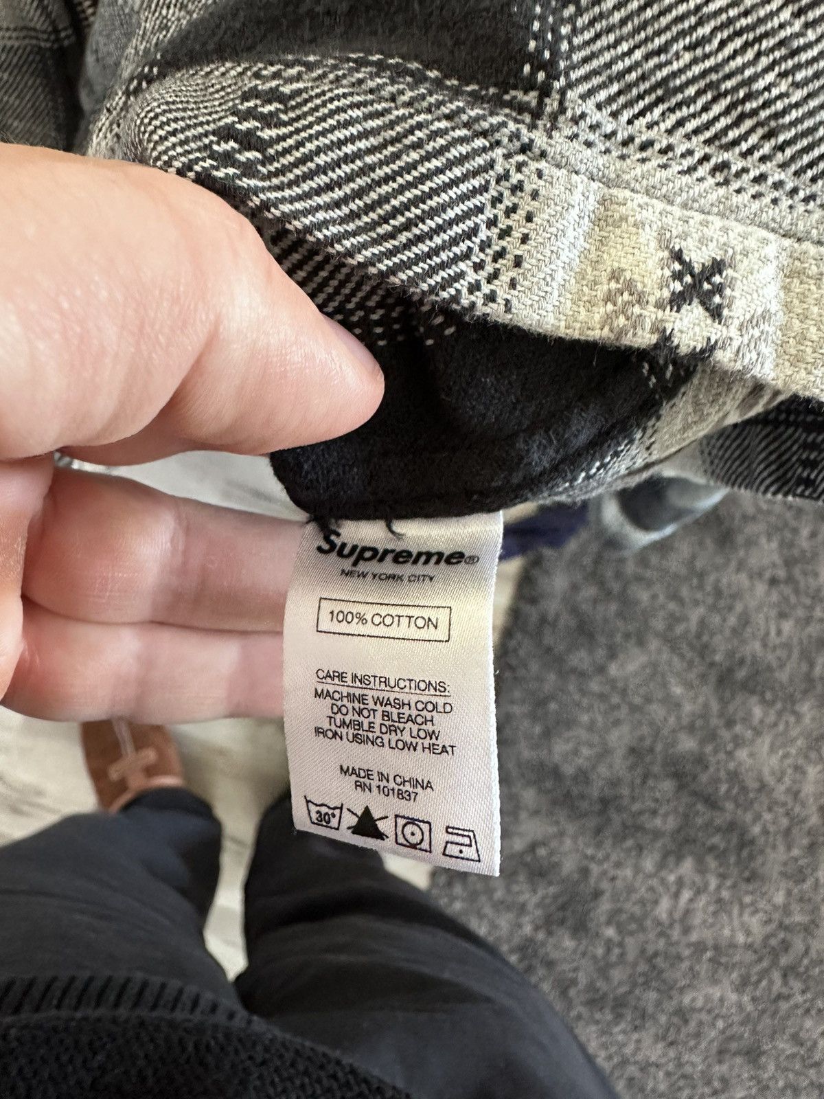 Supreme Supreme Shadow Plaid Zip Up Size US M / EU 48-50 / 2 - 4 Thumbnail