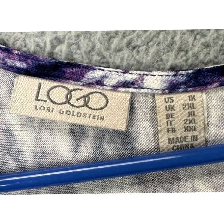 Vintage LOGO Lori Goldstein Tank Top Shirt Women 1X Plus Multi Snake Print Crew Neck NEW Tank Top Women 1X Plus Purple Snake Print Crew Neck Size XL / US 12-14 / IT 48-50 - 4 Thumbnail