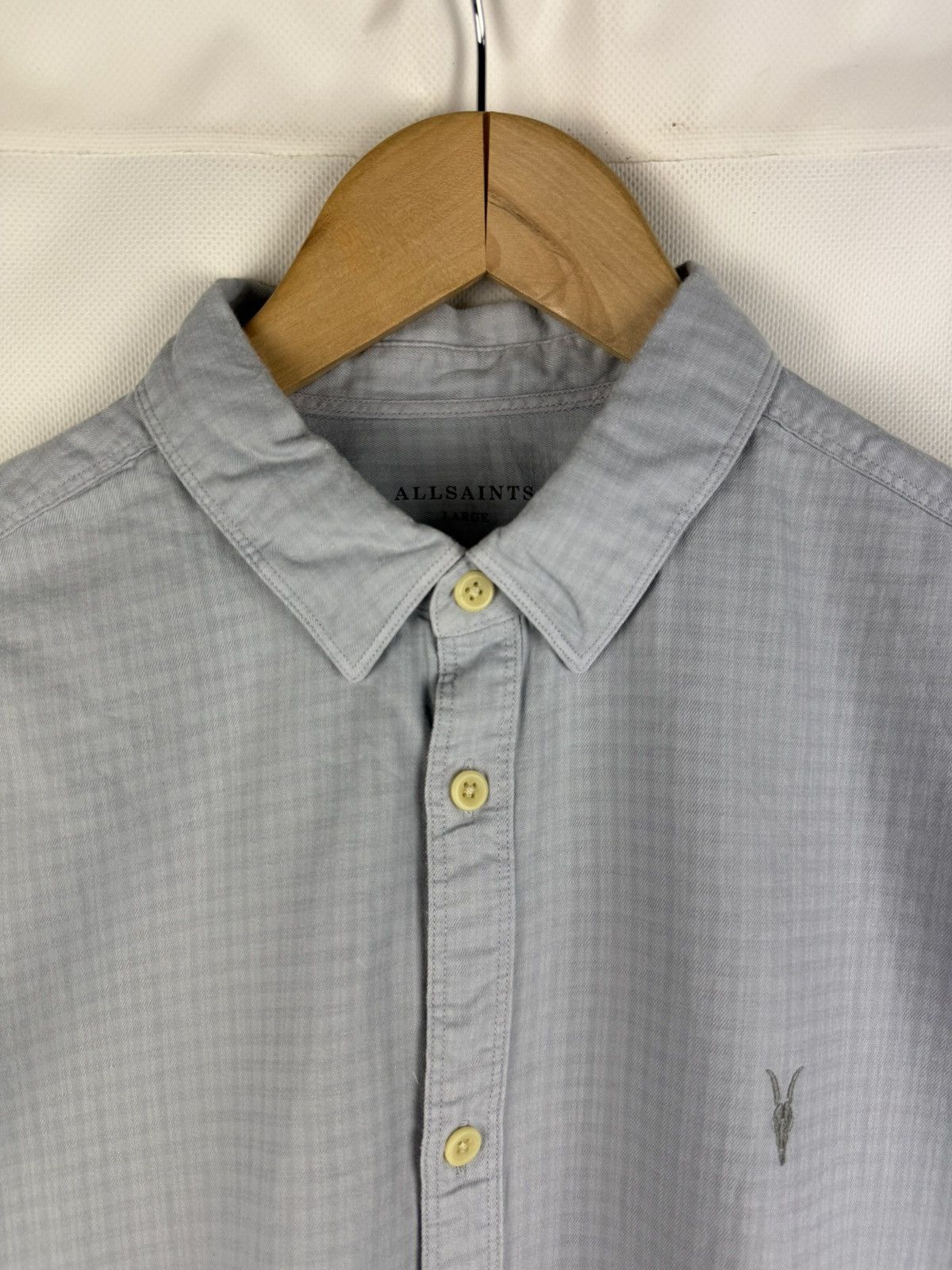 Allsaints Allsaints Sanborn SS Short Sleeve Checked Button Up Shirt Size US L / EU 52-54 / 3 - 8 Thumbnail