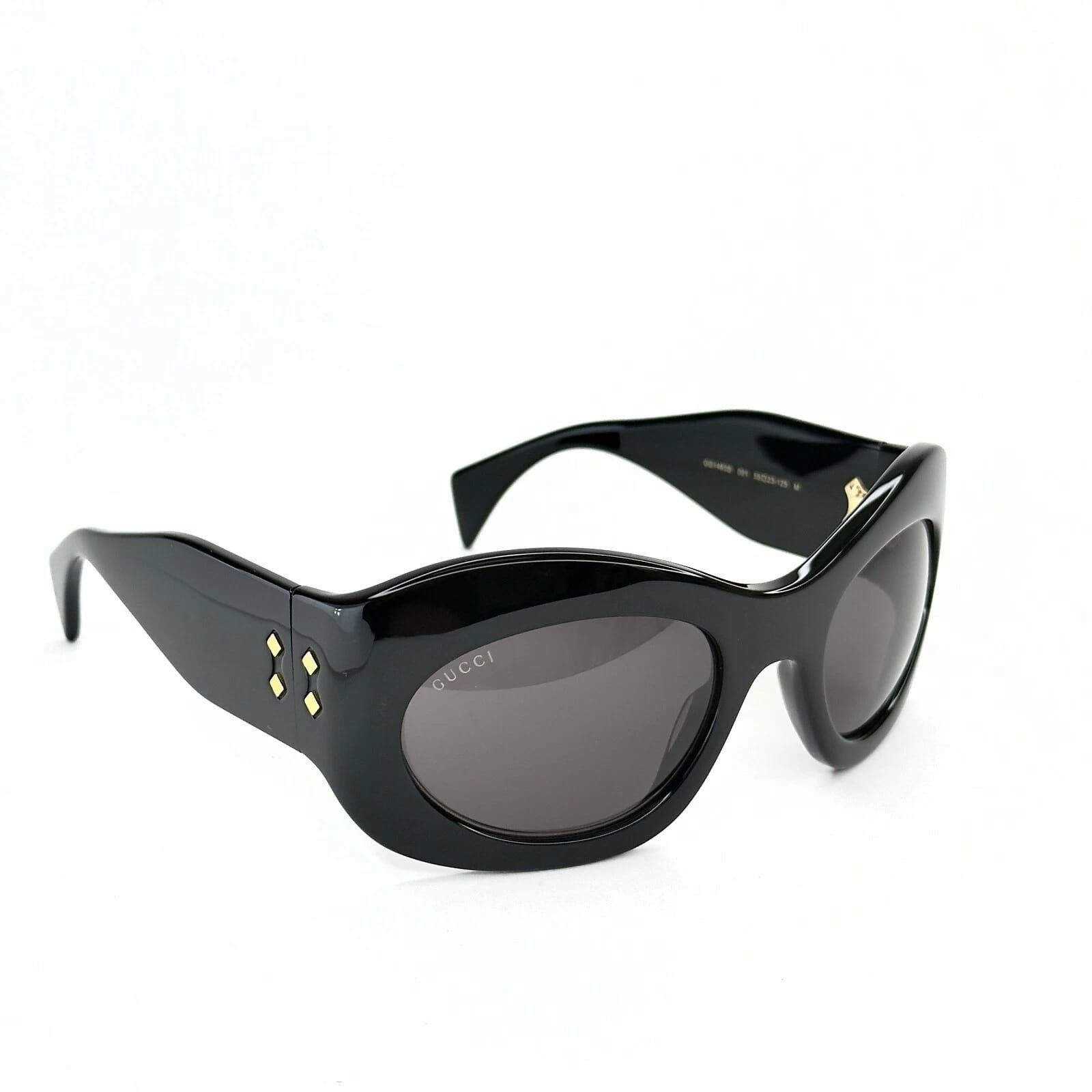 Gucci GUCCI 1463 Black Bold Oversized Mask Gg1463S 001 Sunglasses Size ONE SIZE - 5 Thumbnail