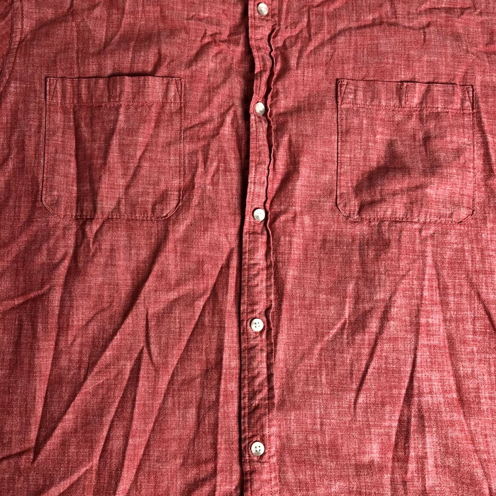 Vintage The Foundry Supply Co. Men's Shirt Red Short Sleeve Size 3XL N24 N25 Size US XXL / EU 58 / 5 - 4 Thumbnail