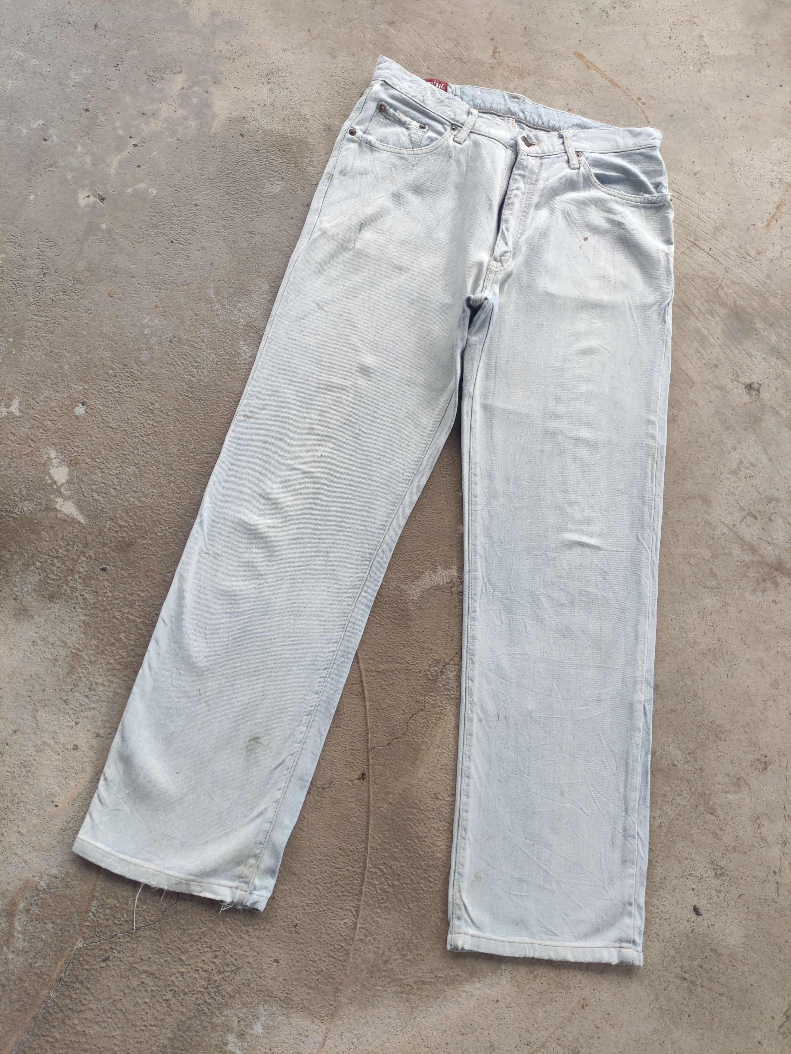 Edwin Vintage Edwin Jean Distressed Faded Denim Size US 33 - 2 Thumbnail