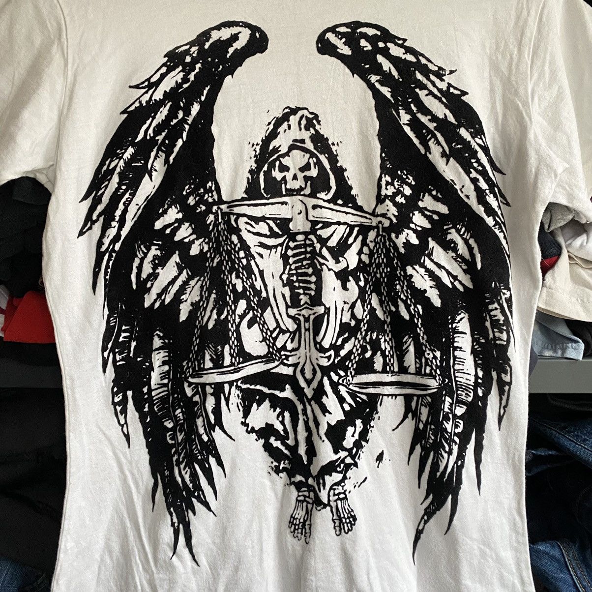 Affliction RARE AFFLICTION X BLACK SABBATH SKELETON SKINNY T SHIRT Size US S / EU 44-46 / 1 - 3 Thumbnail