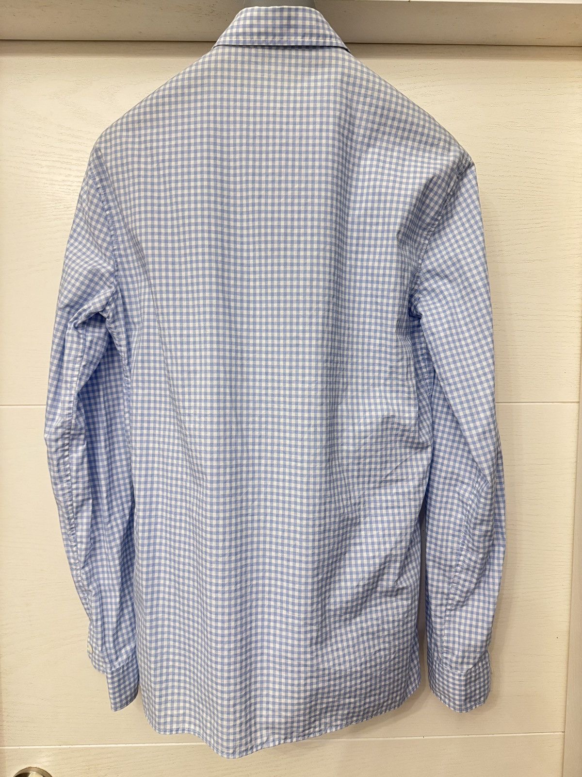 Prada Prada ruffled checks men shirt size 39 15 1/2 Size US M / EU 48-50 / 2 - 3 Thumbnail