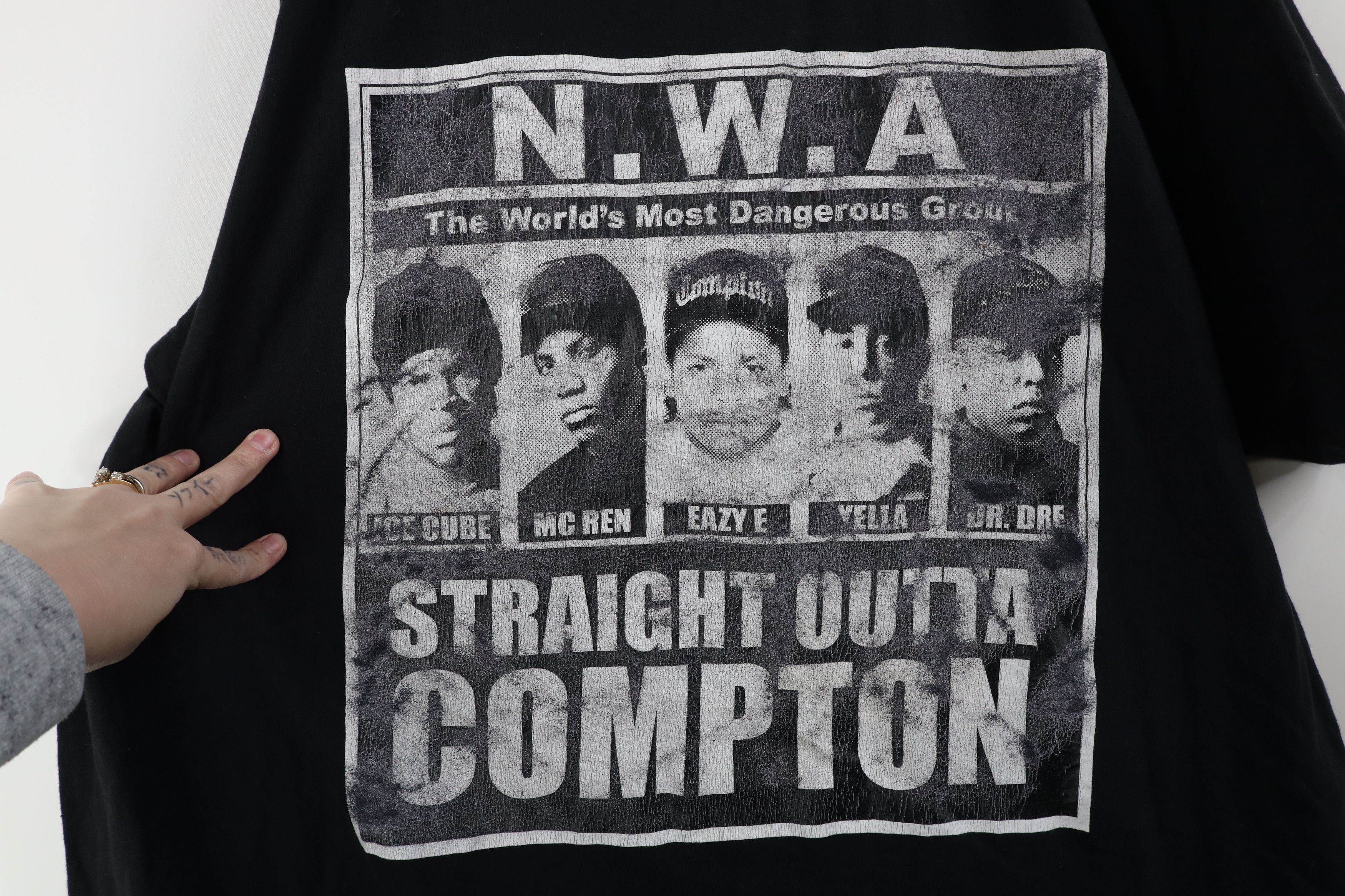 Vintage Vintage Streetwear Straight Outta Compton Rap Tee T-Shirt Size US XXL / EU 58 / 5 - 4 Thumbnail