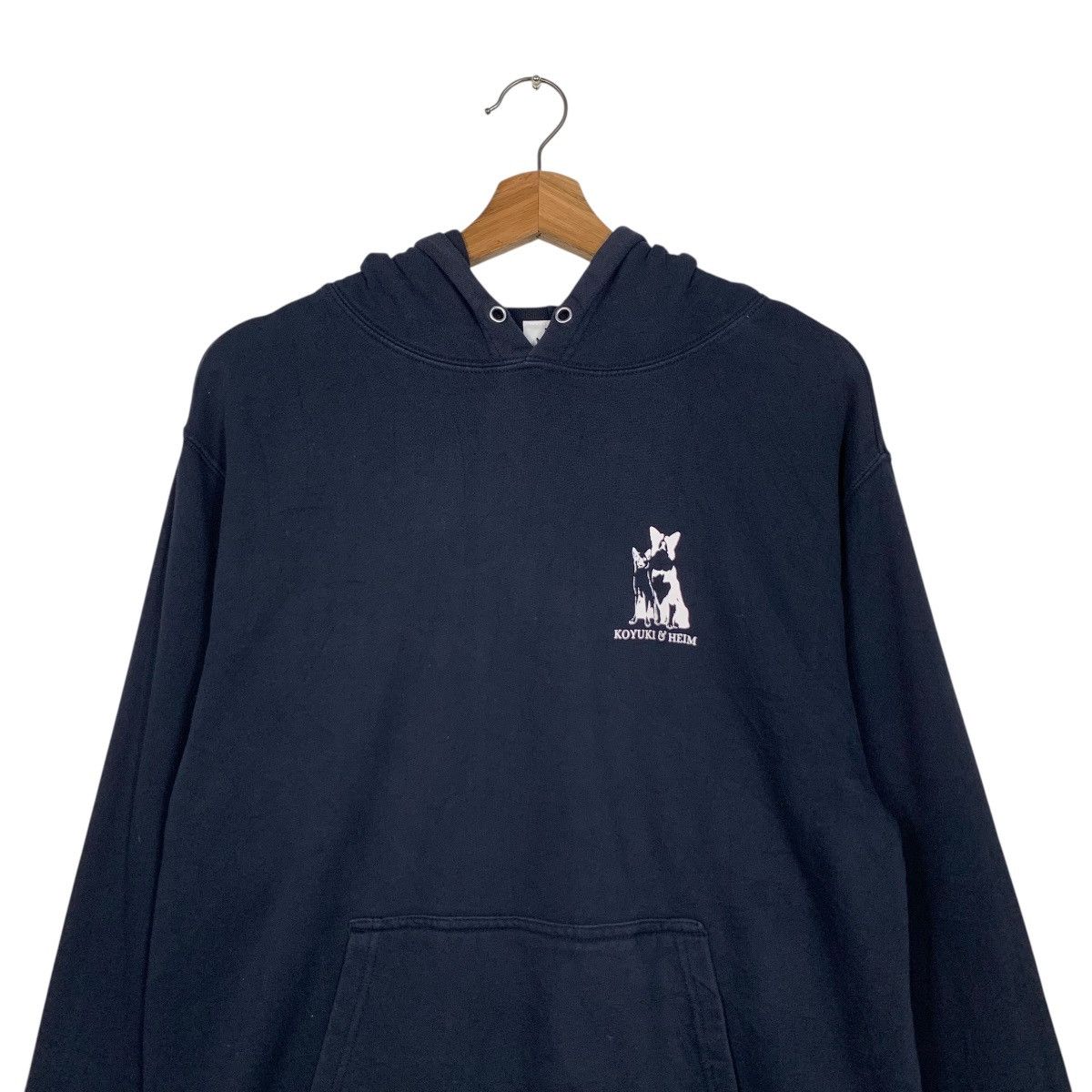Japanese Brand KOYUKI & HEIM Dogs Pullover Hoodie Sweatshirt #3618-C165 Size US M / EU 48-50 / 2 - 8 Thumbnail