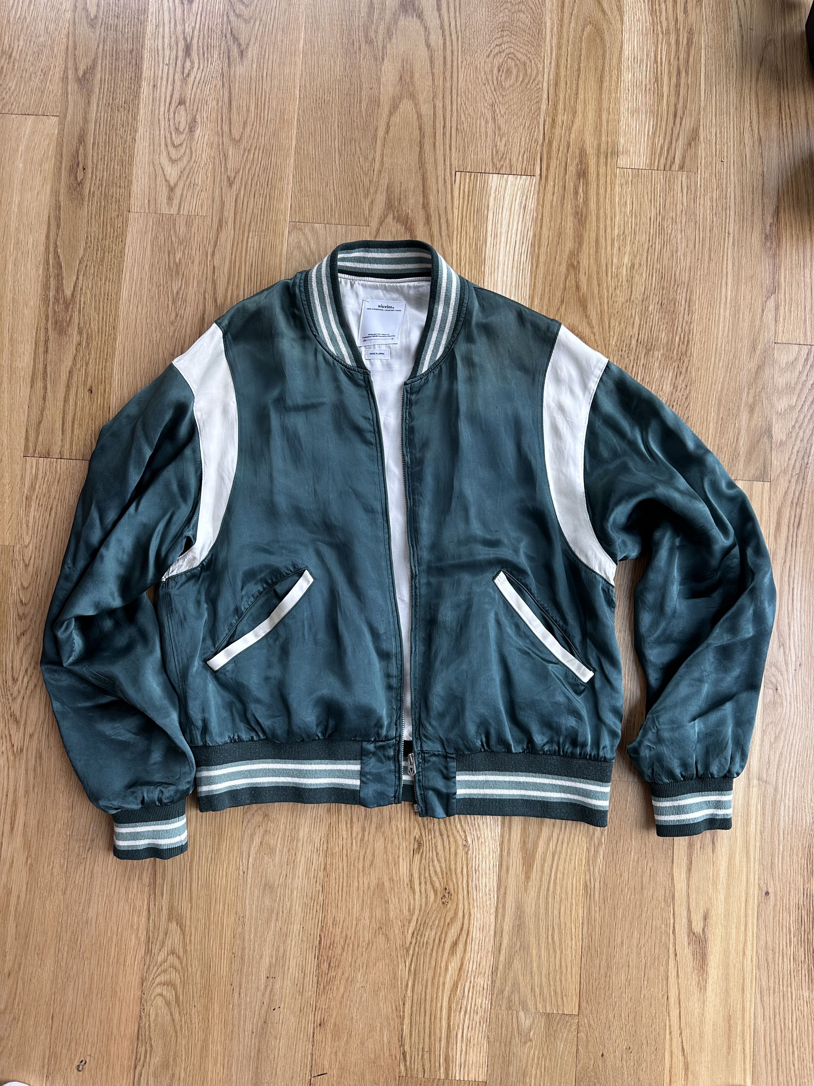 image of Visvim Stadium Jacket Green, Men's (Size Large)