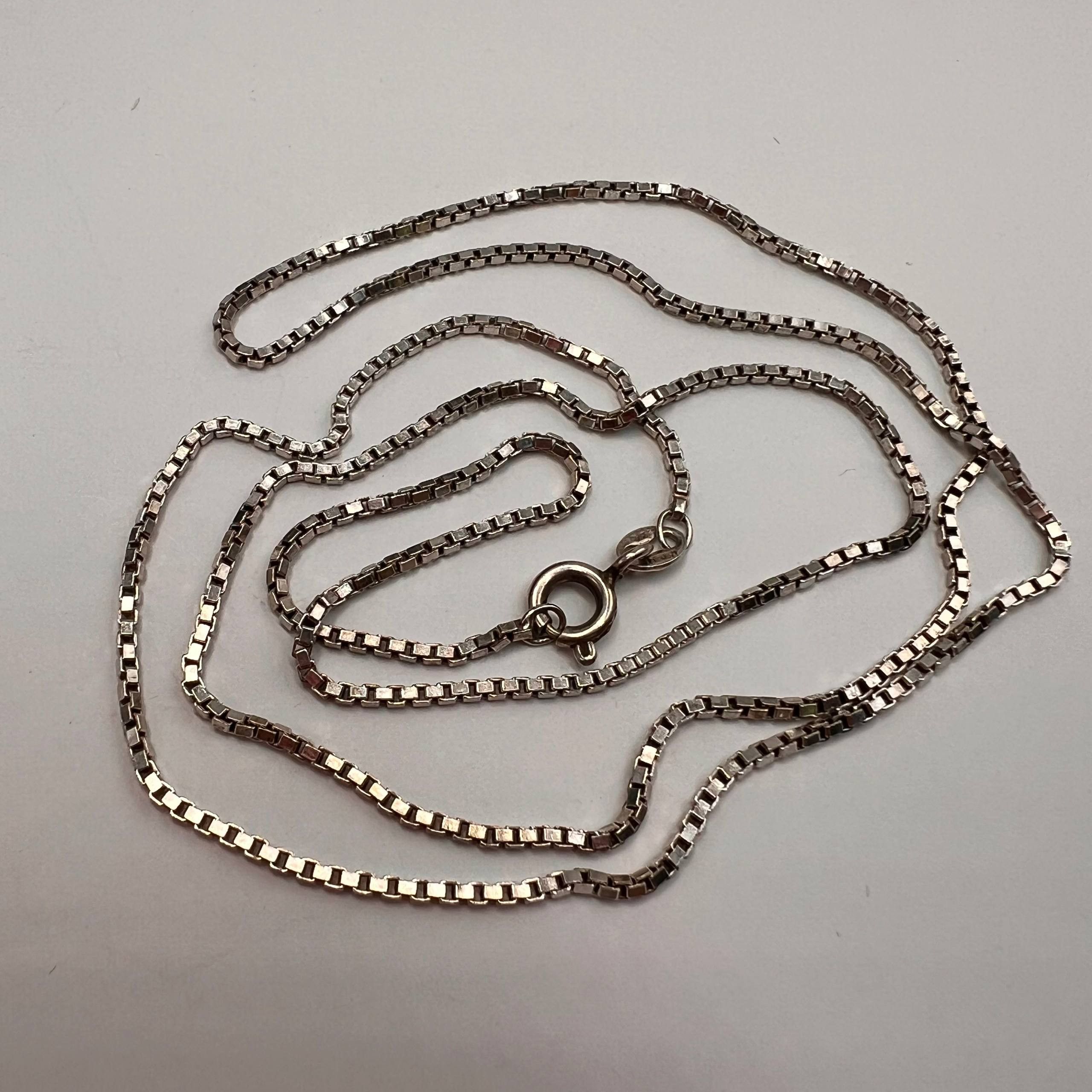 Sterling Silver Vintage Sterling Silver 925 Italian Chain Necklace 5.3 g Size ONE SIZE - 7 Thumbnail