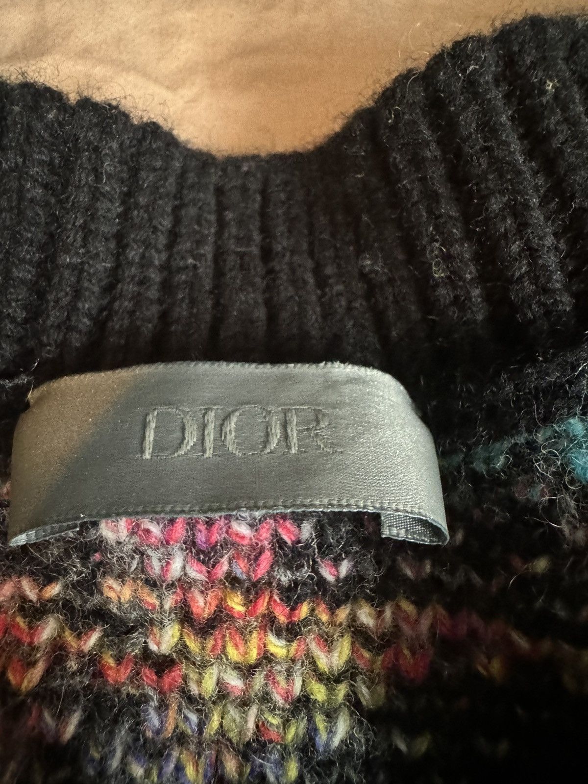 Dior Dior black Multicolor Oblique Wool Sweater Size US M / EU 48-50 / 2 - 2 Thumbnail