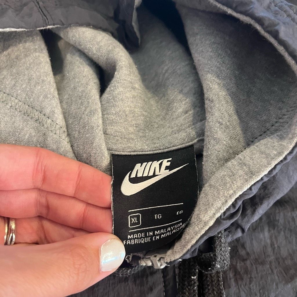 Nike Nike Grey Athletic Casual Full Zip Hoodie Men XL Size US XL / EU 56 / 4 - 4 Thumbnail