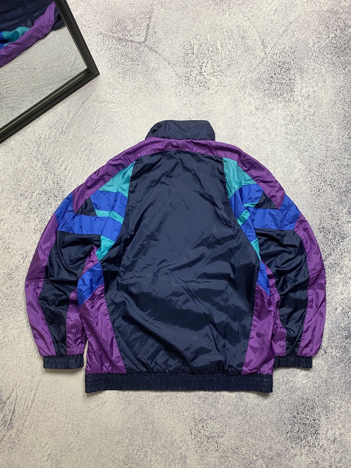 Adidas × Vintage Vintage Adidas Multicolour Nylon Tracksuit Set Jacket Pants Size US M / EU 48-50 / 2 - 11 Thumbnail