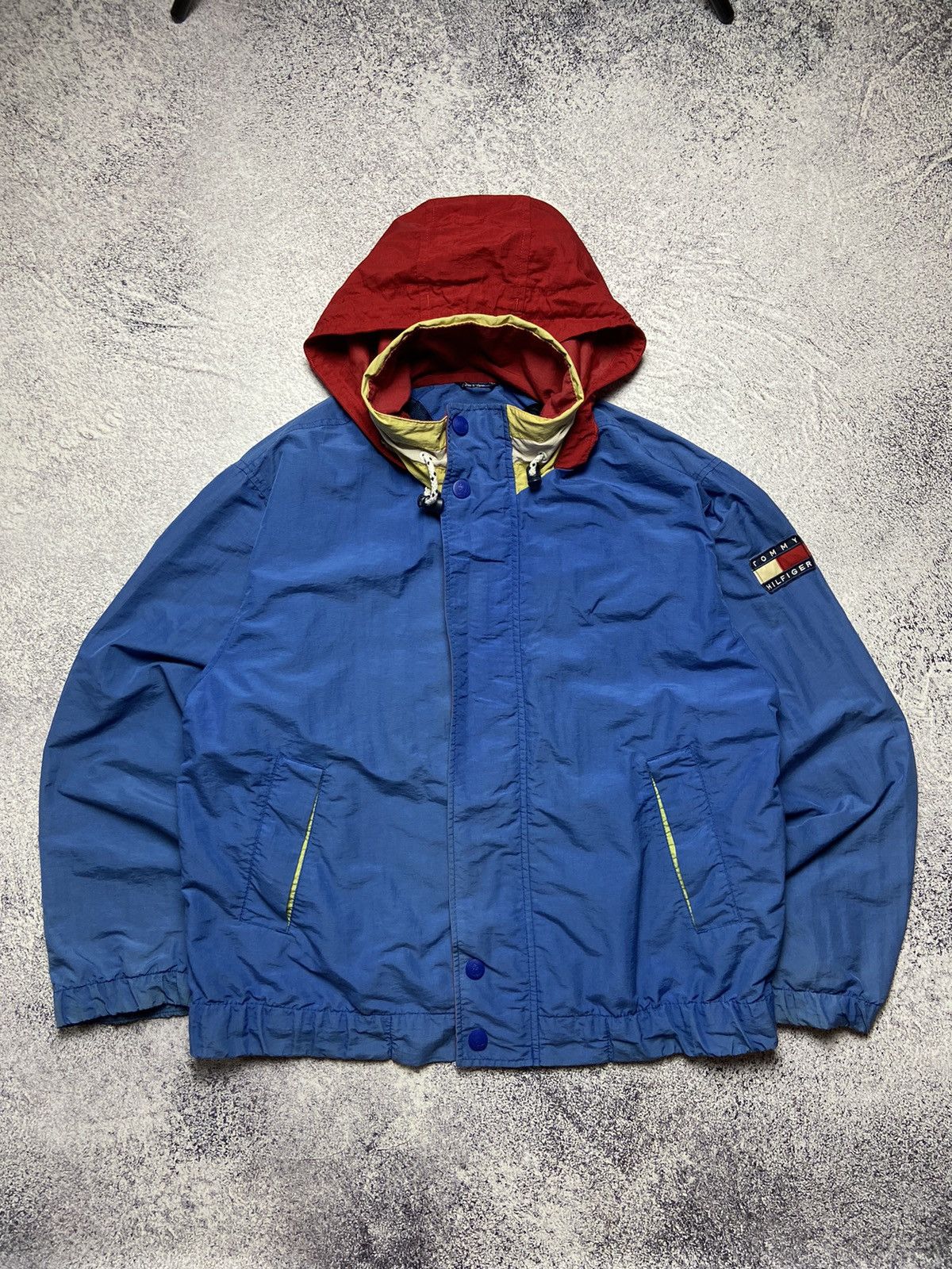 Vintage Tommy Hilfiger Jacket Street Style Rain Coat Design