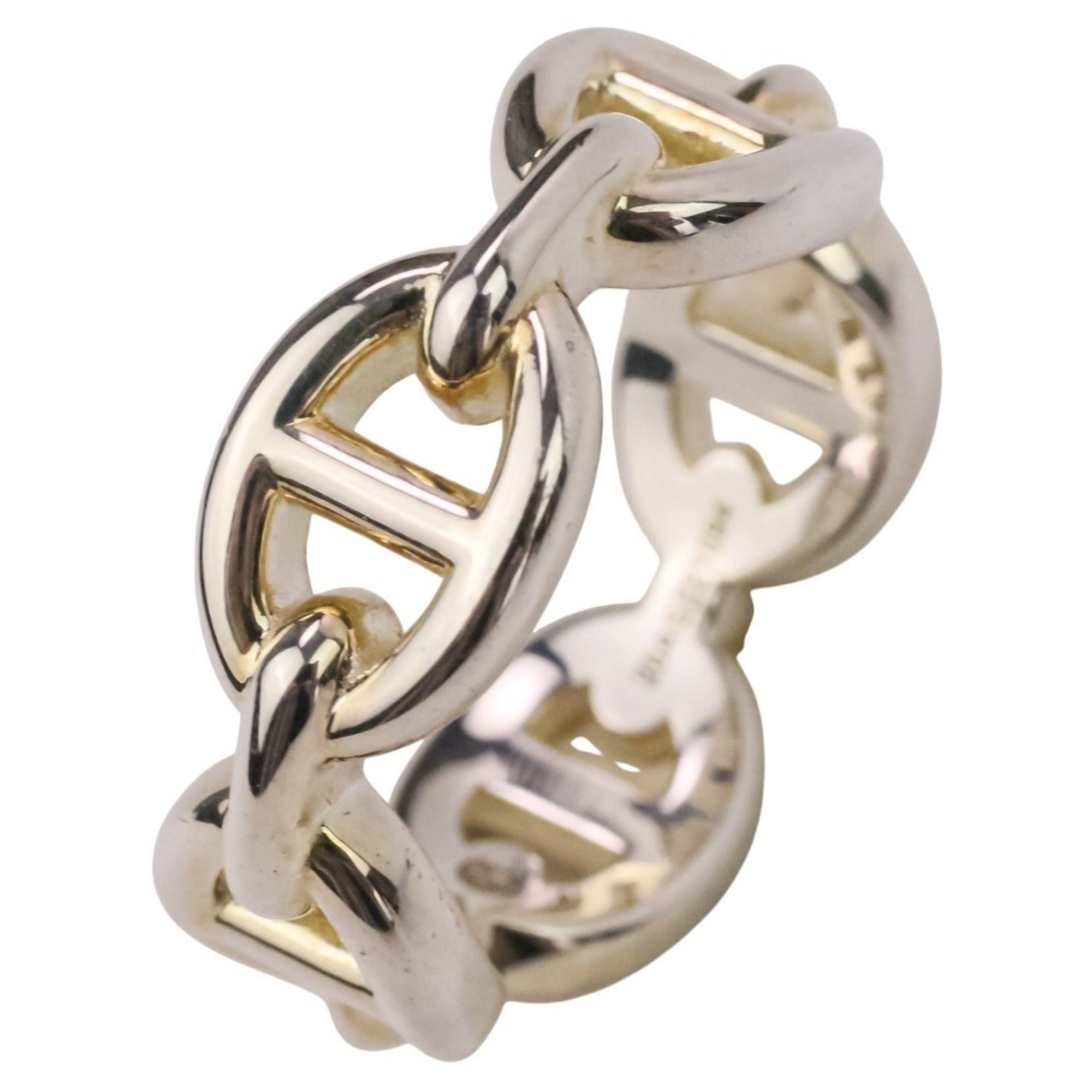 Hermes HERMES Chaine d'Ancre Enchaine PM AG925 Ring, Size 49 (equivalent), Silver, Women's Size ONE SIZE - 1 Thumbnail