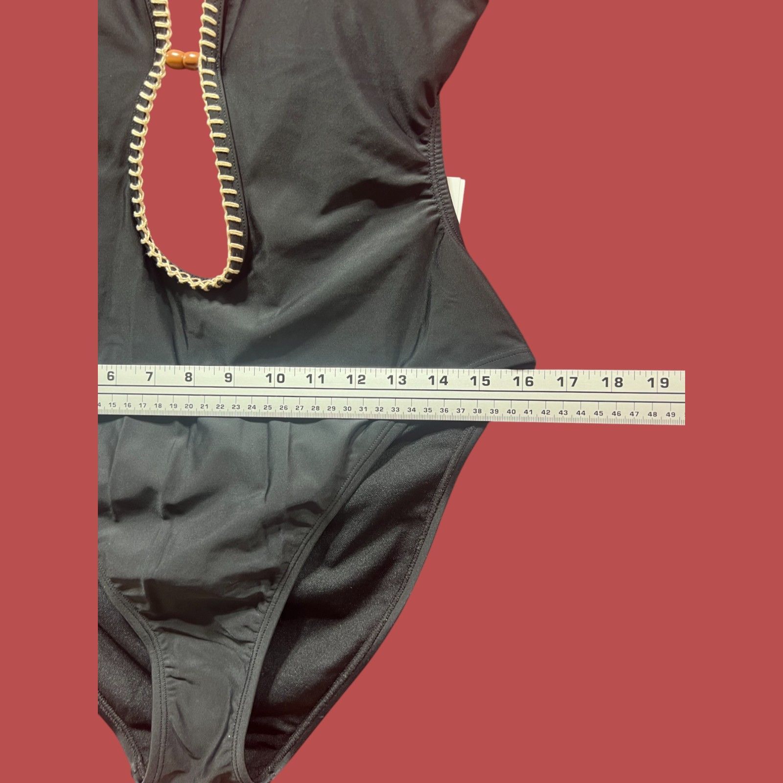 Other Shade & Shore - Women's Plunge Bead Detail Extra High Leg On Size ONE SIZE - 7 Thumbnail