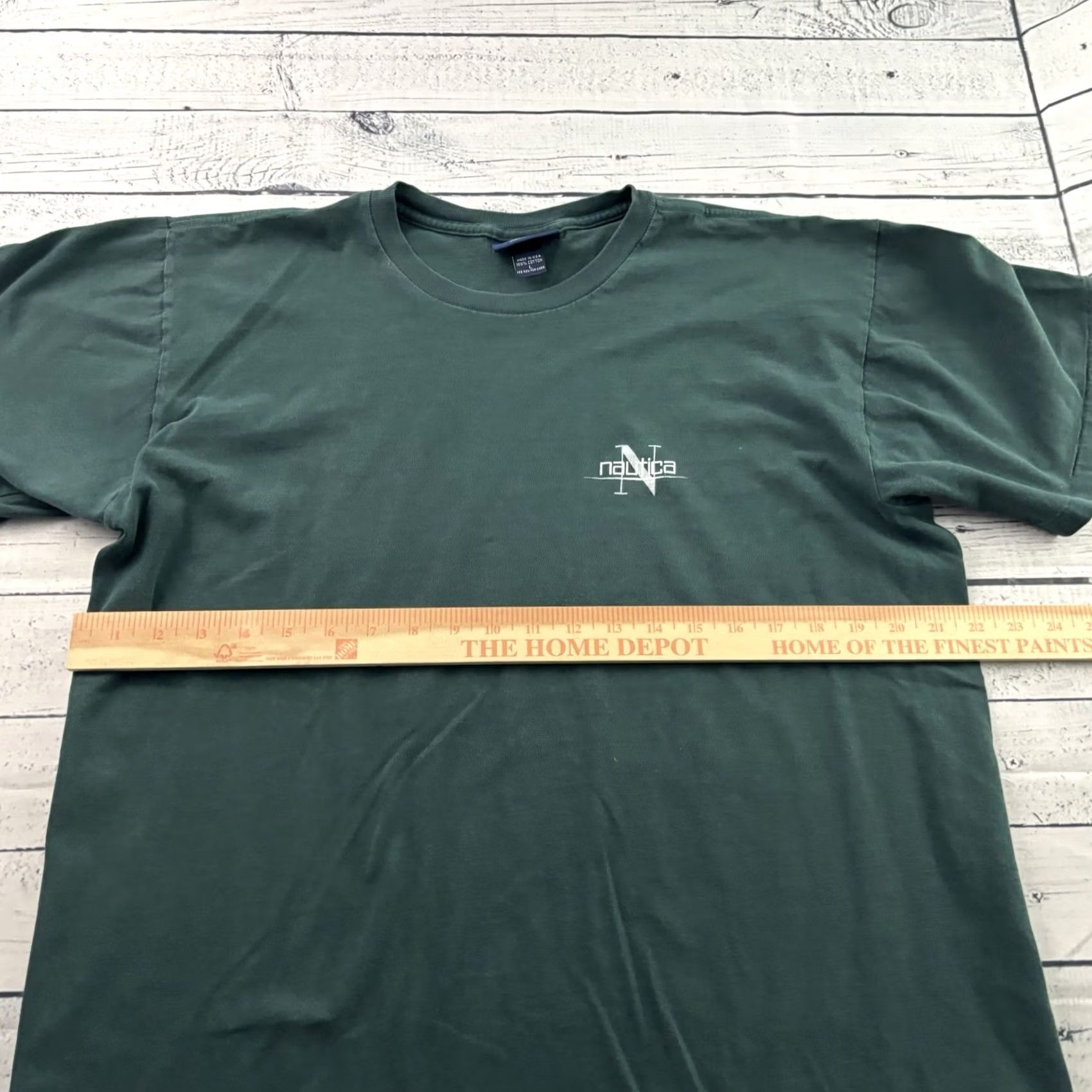 Nautica Vintage Nautica T-Shirt Men L Green Short Sleeve Cotton Shirt Size US L / EU 52-54 / 3 - 5 Thumbnail