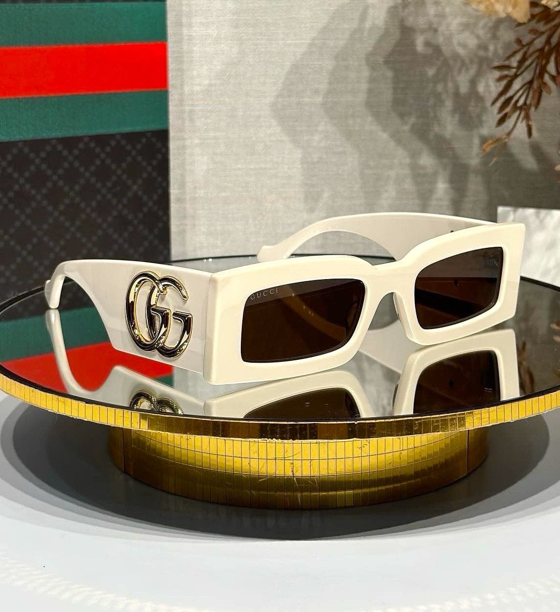 image of New Gucci Gg1425S - 004 Ivory Sunglasses, Men's