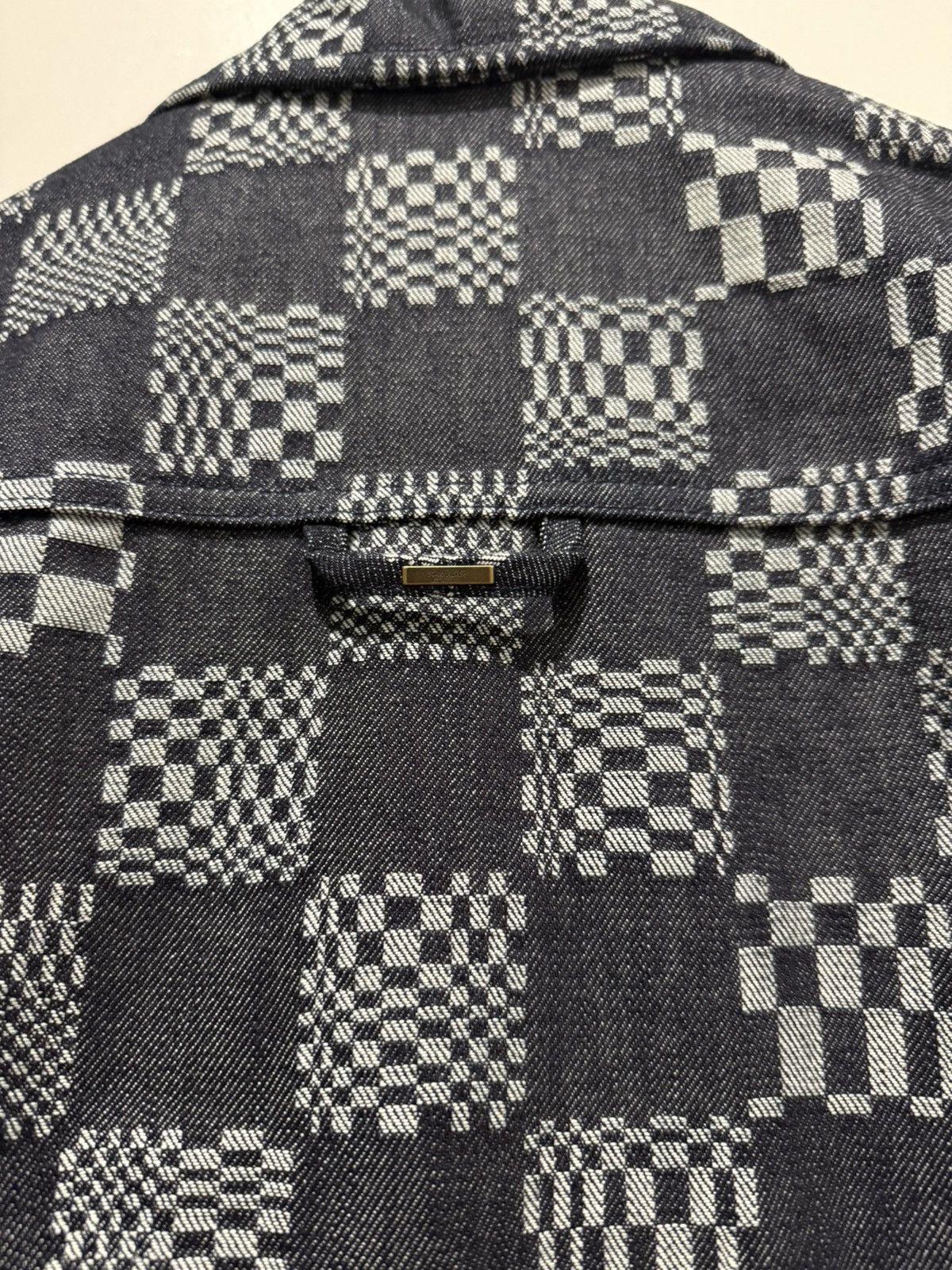 Louis Vuitton Louis Vuitton Virgil Abloh Distorted Damier Denim Jacket NEW Size US M / EU 48-50 / 2 - 11 Thumbnail