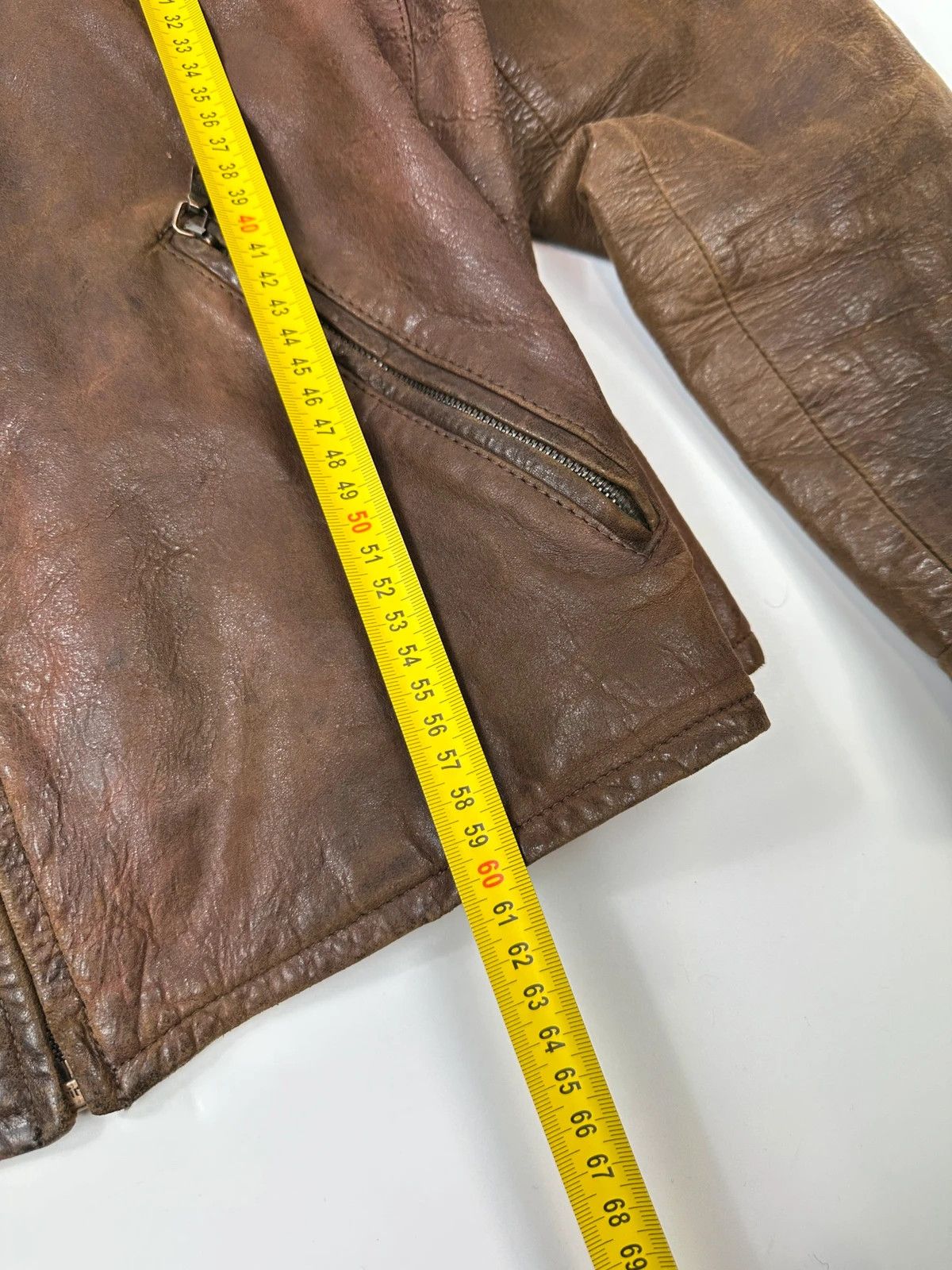 Prada Prada Milano FW07 Brown Eroded Leather Jacket Size US M / EU 48-50 / 2 - 15 Thumbnail