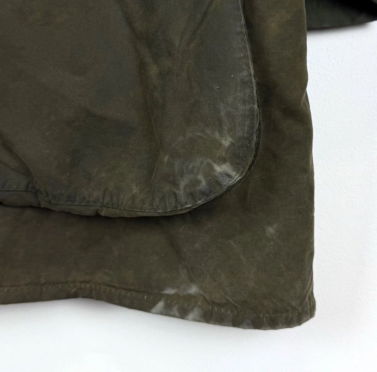 Barbour Barbour A200 Border Jacket Waxed Cotton Coat Green Full Zip Size US XL / EU 56 / 4 - 5 Thumbnail
