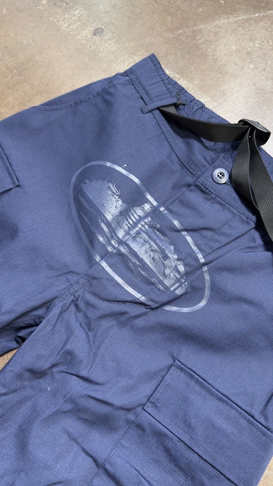 Corteiz Guerillaz* Navy Cargo Pants