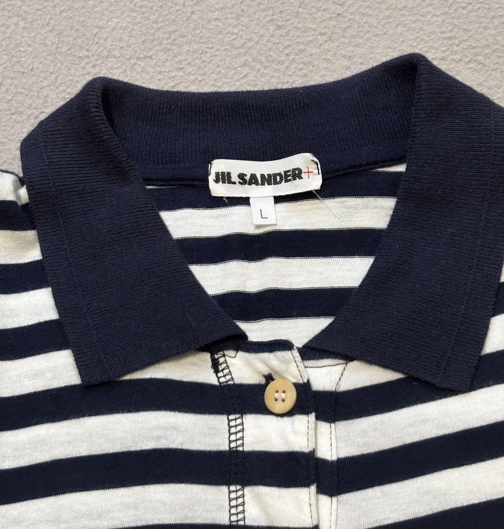 Jil Sander Jil Sander Long Sleeve Polo Shirt Size L Size US L / EU 52-54 / 3 - 15 Thumbnail