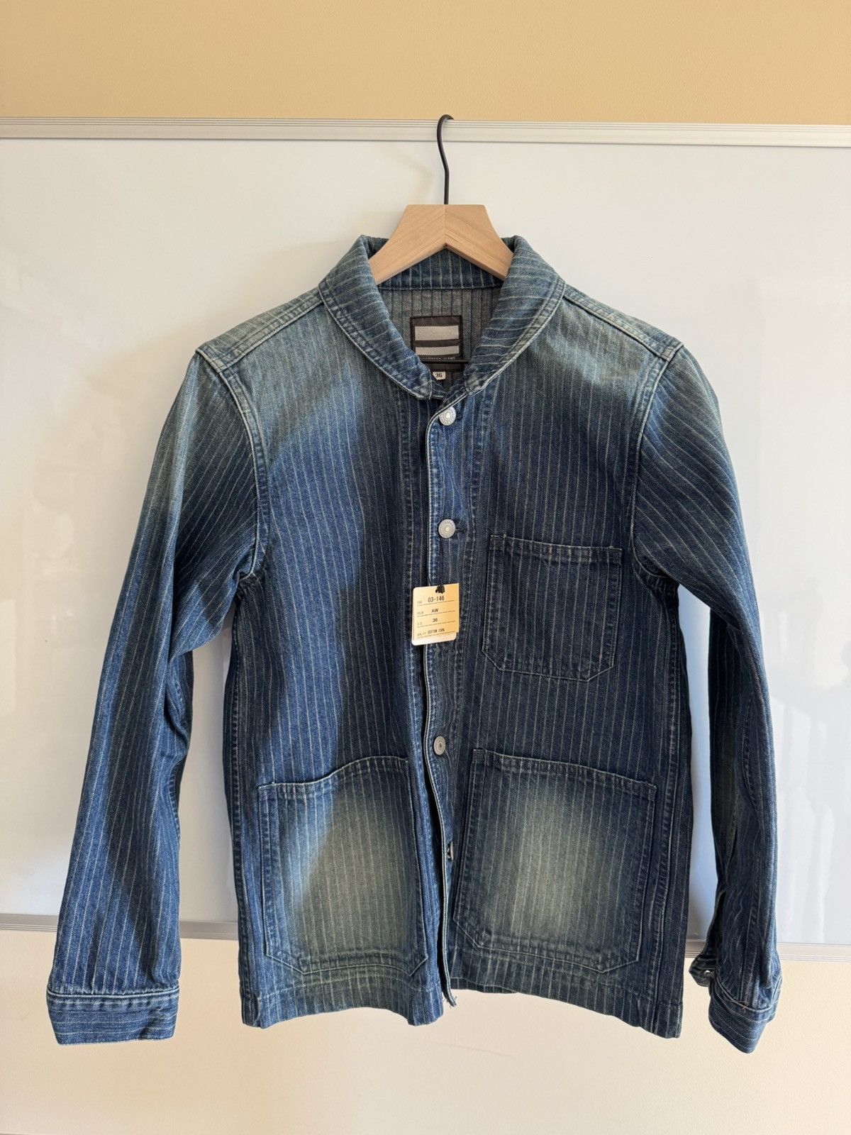 Momotaro Jeans Momotaro- AW Striped denim coveralls (AW) - 03-146 Size US XS / EU 42 / 0 - 1 Thumbnail