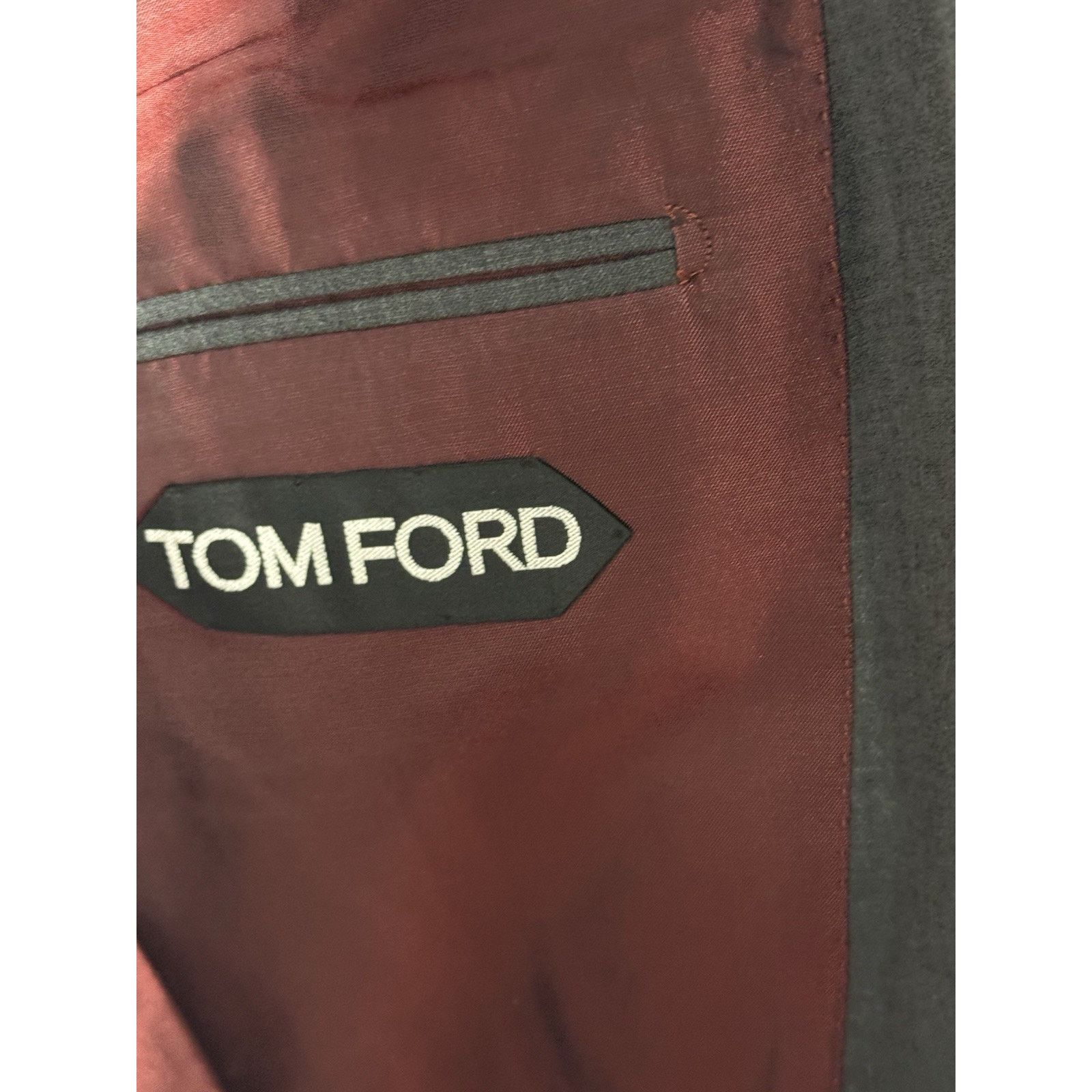 Tom Ford Tom Ford Gray Suit Jacket Blazer 50/40 US Wool Notch Lapel Size 40R - 5 Thumbnail
