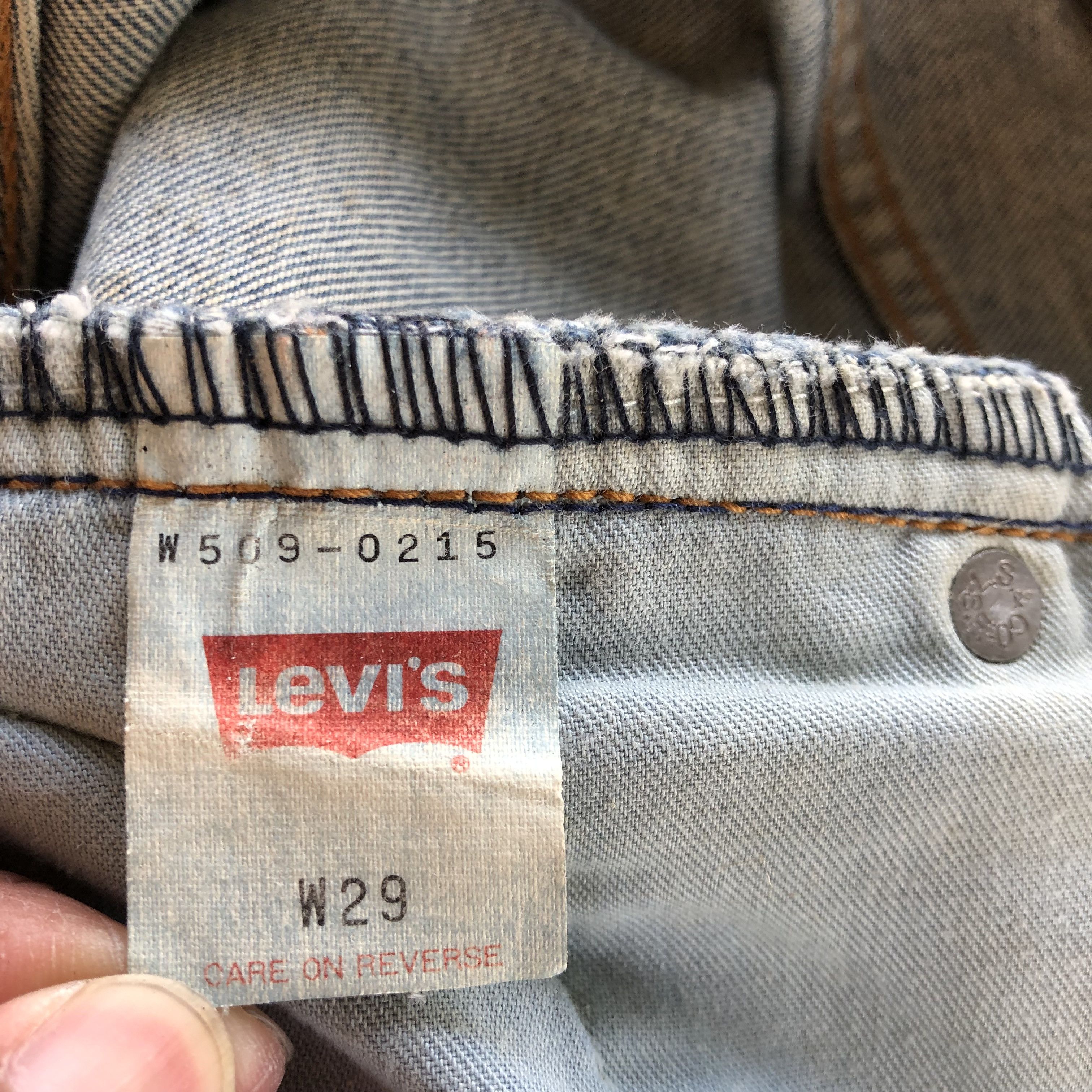 Levi's Vintage Levis 509 Jeans Dirty Levis 509 Denim Pants Size 24" / US 00 / IT 34 - 9 Thumbnail
