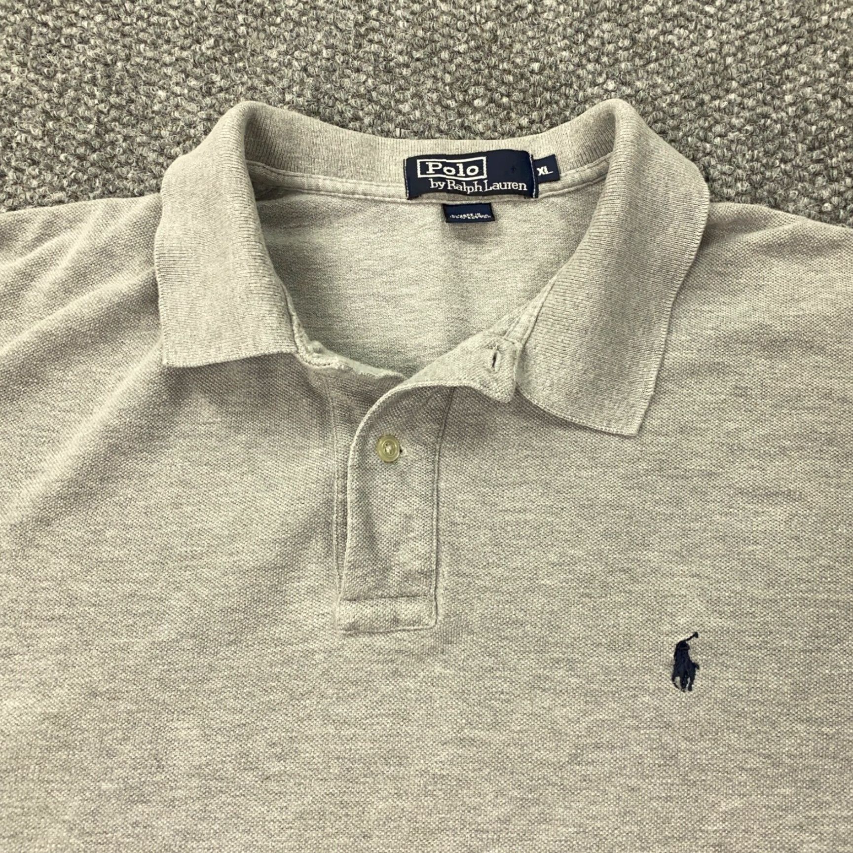 Polo Ralph Lauren VINTAGE Polo Ralph Lauren Polo Shirt Mens XL Gray Pony Preppy Size US XL / EU 56 / 4 - 3 Thumbnail