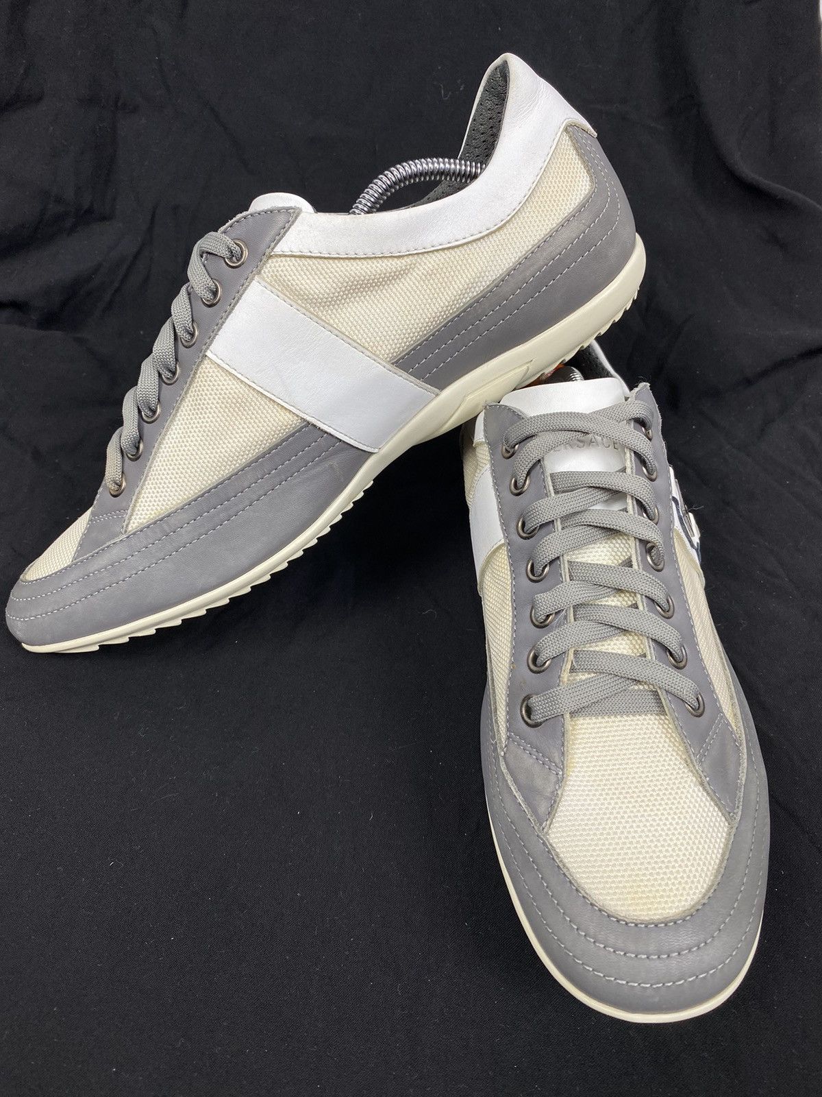 Versace Versace Canvas-Leather Sneakers size 40 Size US 10 / IT 40 - 7 Thumbnail