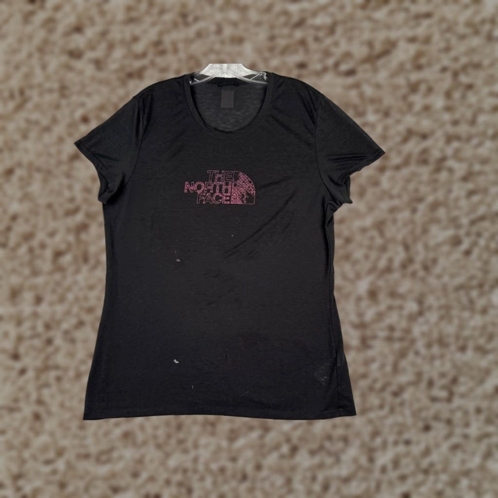 The North Face The North Face Shirt Women L Black Short Sleeve Crew Polyester Blend READ Size L / US 10 / IT 46 - 1 Thumbnail