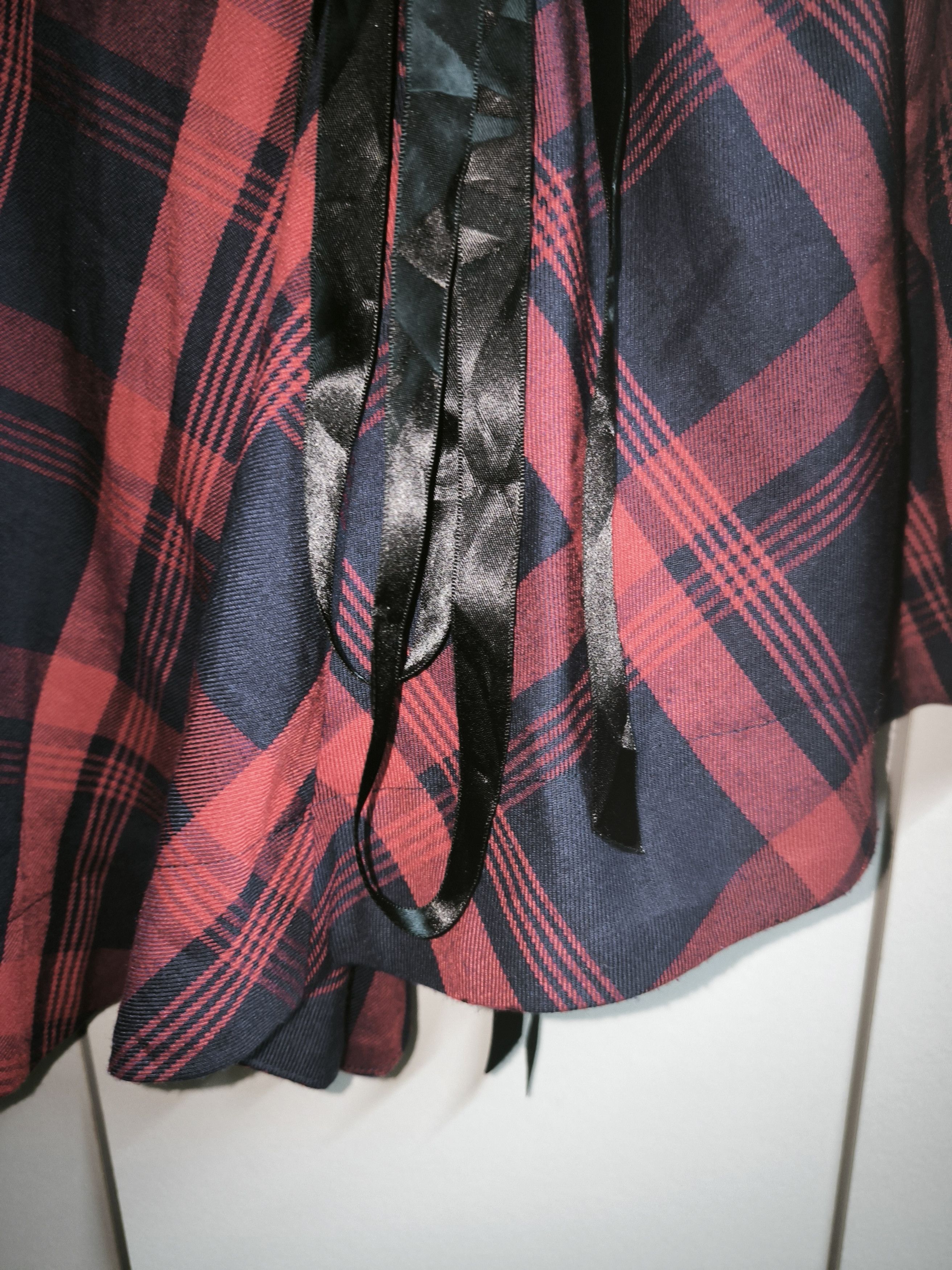 Japanese Brand × Seditionaries Red Blue Plaid Tartan Bondage By Hell Cat Punks Mini Skirt Size 30" / US 8 / IT 44 - 13 Thumbnail