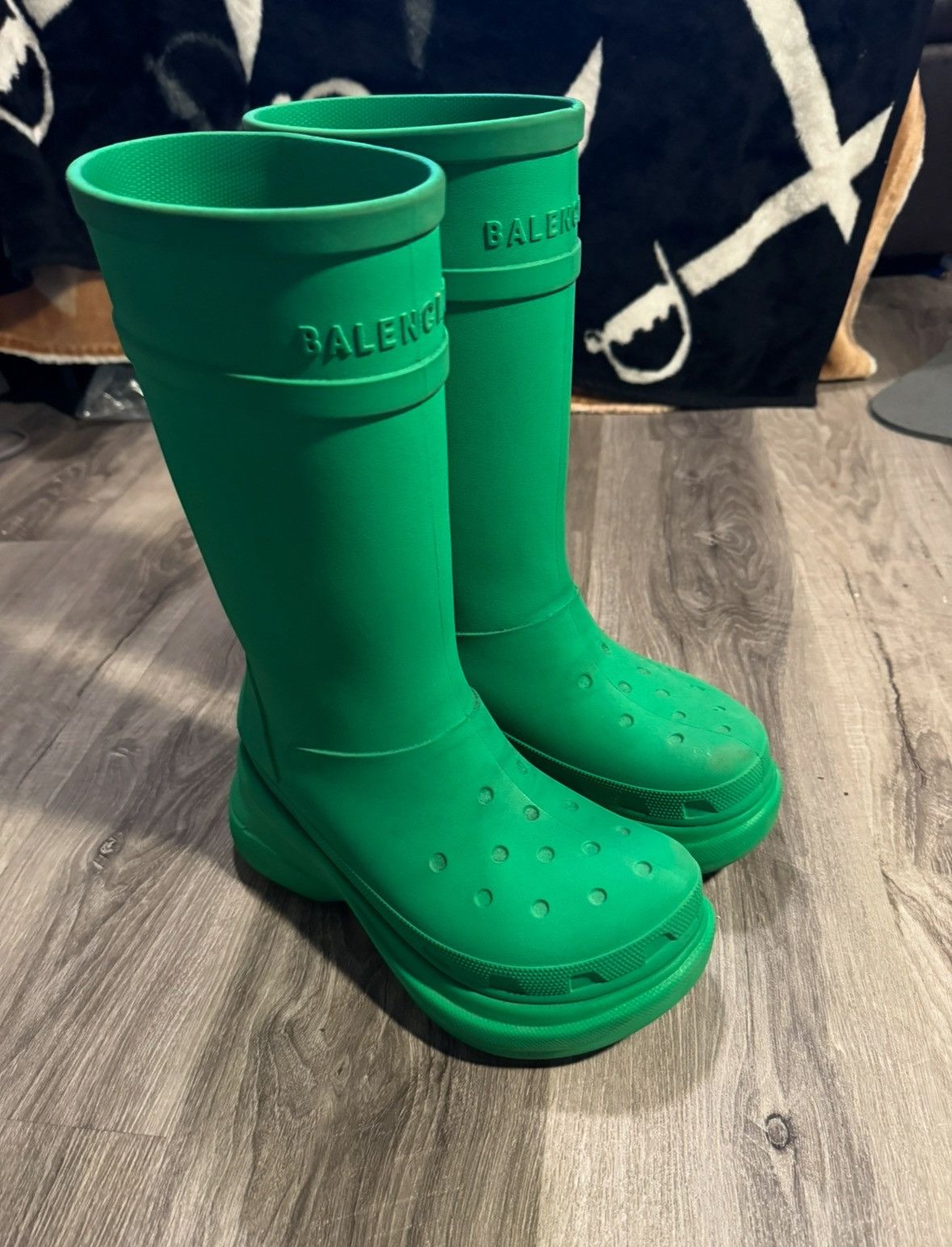 Balenciaga Balenciaga x Crocs green boots Size US 9.5 / EU 42-43 - 3 Thumbnail