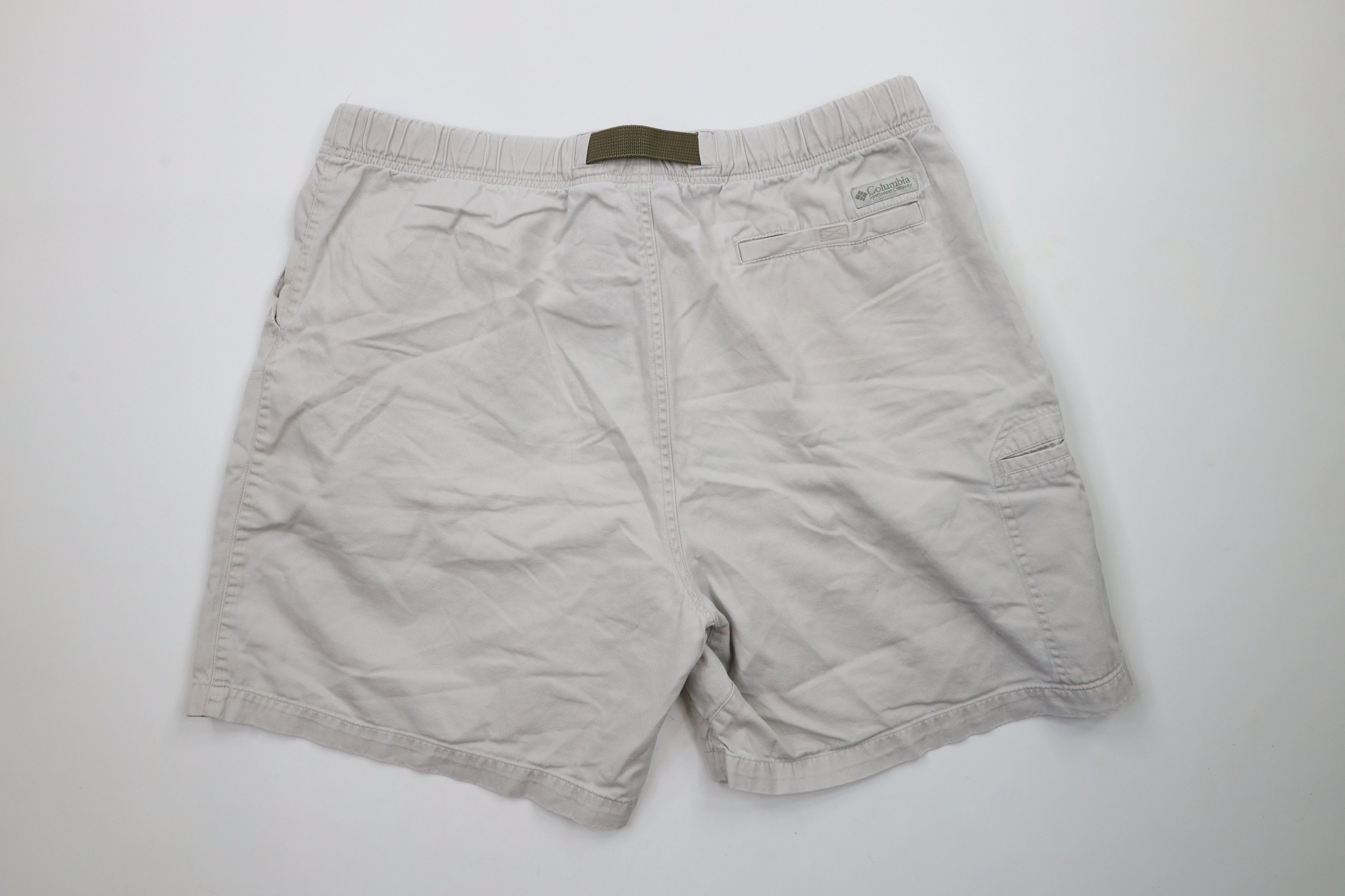 Columbia × Vintage Vintage 90s Columbia Belted Above Knee Shorts Beige Cotton Size US 36 / EU 52 - 9 Thumbnail