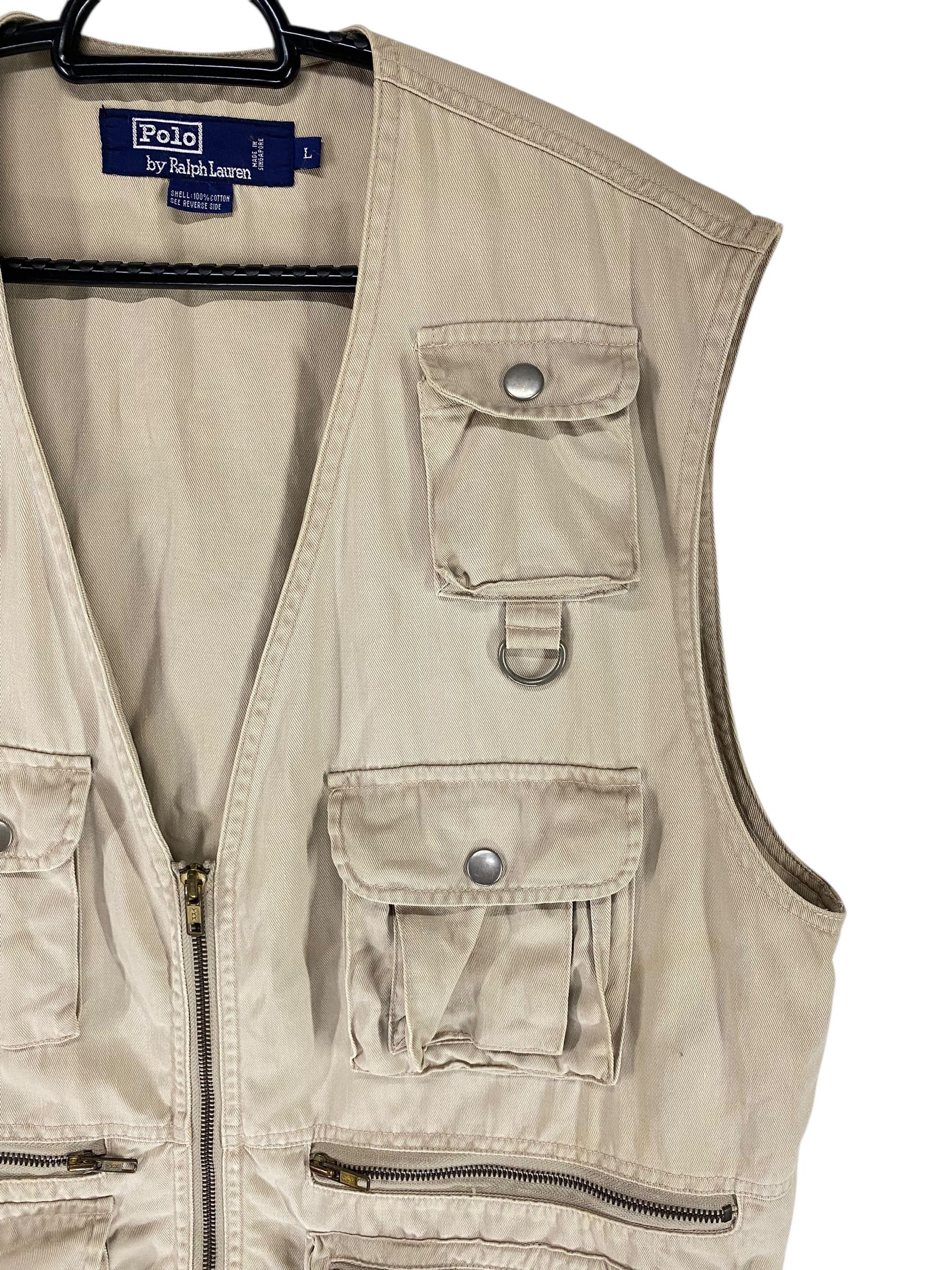 Designer 90s Polo Ralph Lauren multipocket tactical hunting vest Size US L / EU 52-54 / 3 - 5 Thumbnail