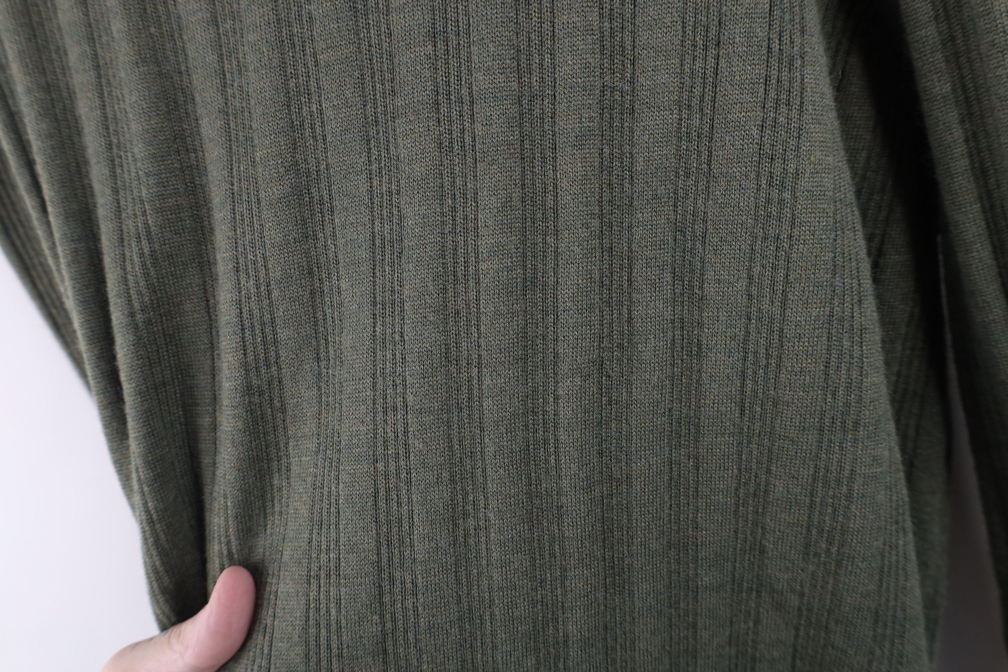Vintage Vintage 90s Streetwear Ribbed Knit Mock Neck Sweater Size US L / EU 52-54 / 3 - 4 Thumbnail