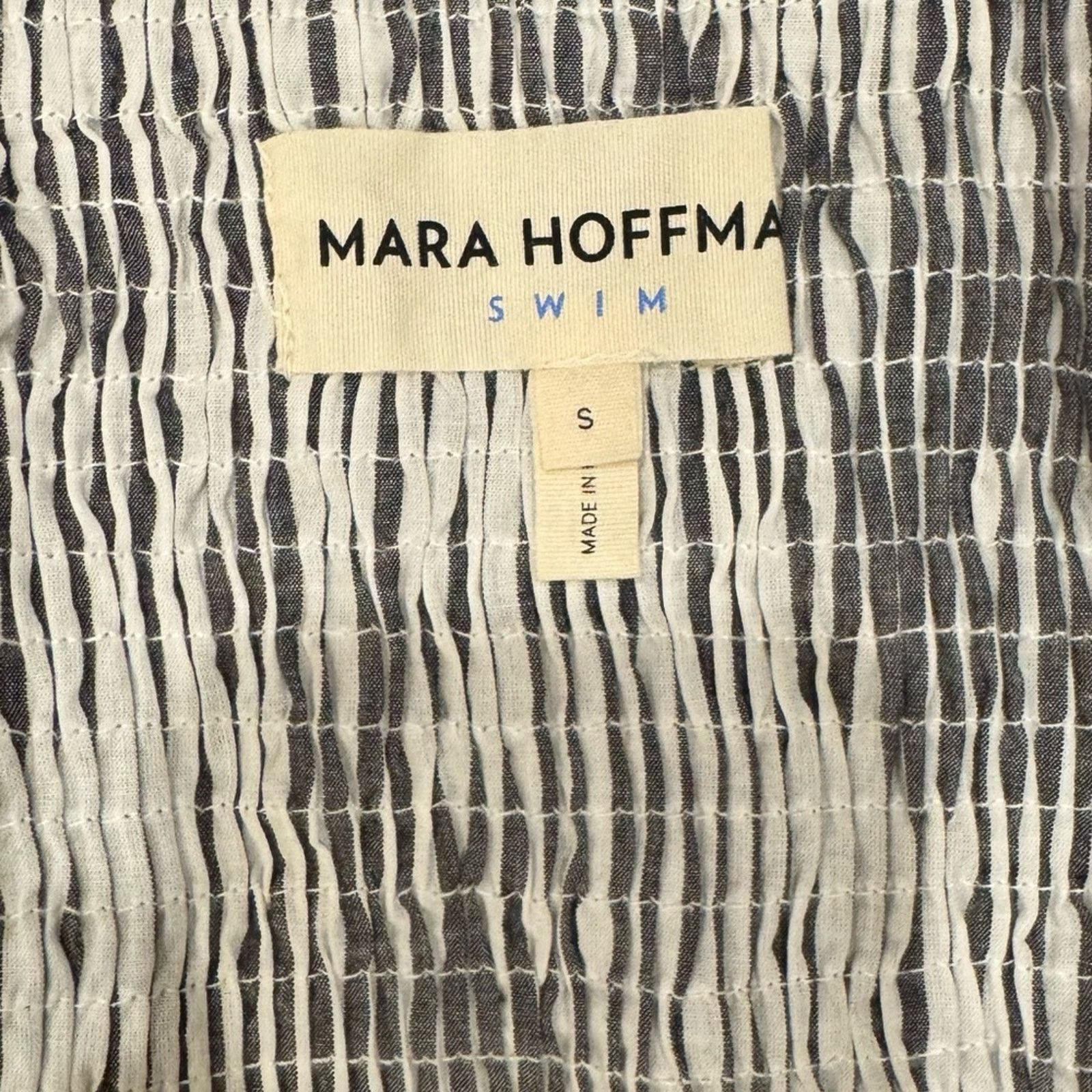 Mara Hoffman Mara Hoffman Pinstriped Bikini Crop Top Size S Size S / US 4 / IT 40 - 7 Thumbnail