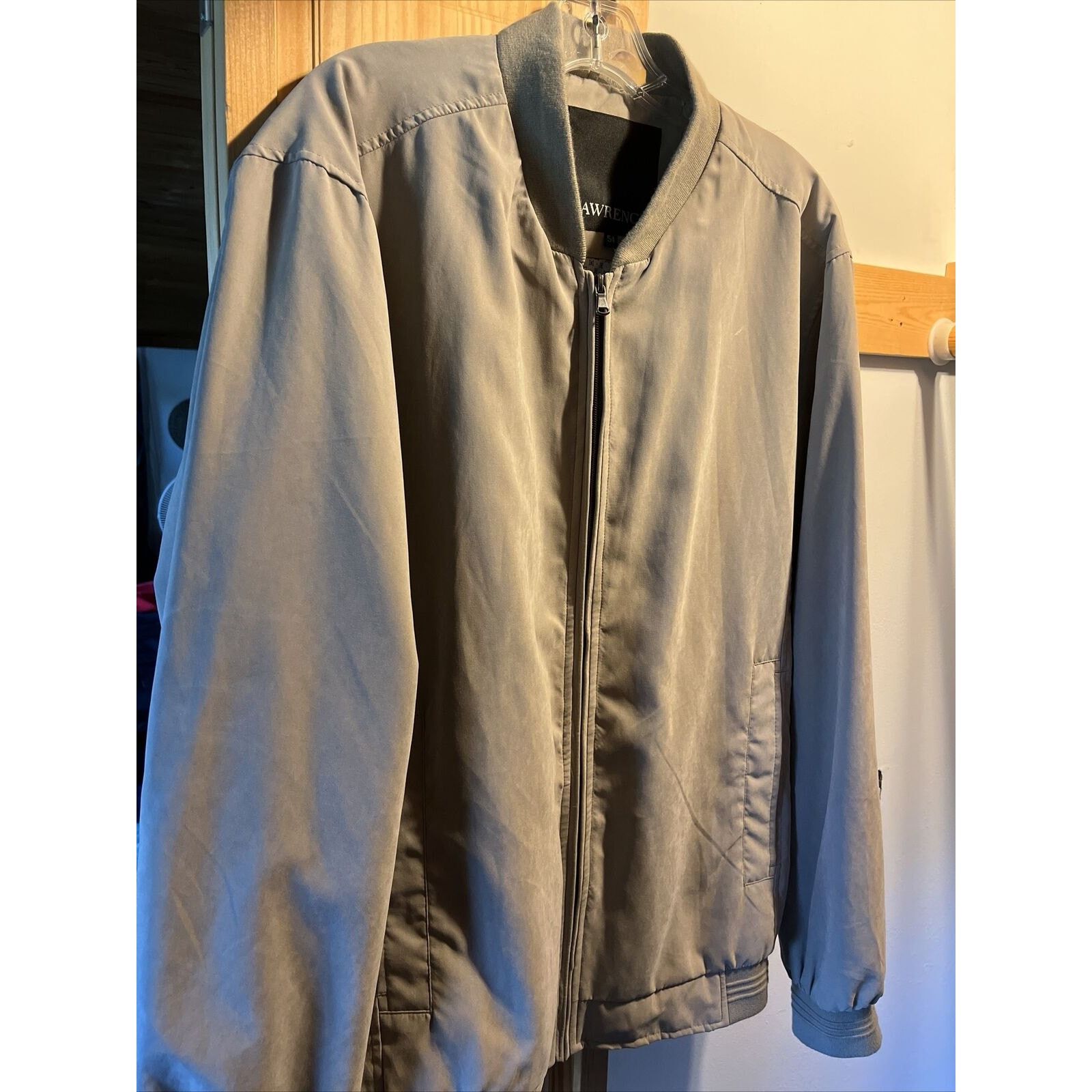 Other Lawrence Men’s 54 Cream Beige Poly Nylon windbreaker Jacket Size US XL / EU 56 / 4 - 6 Thumbnail