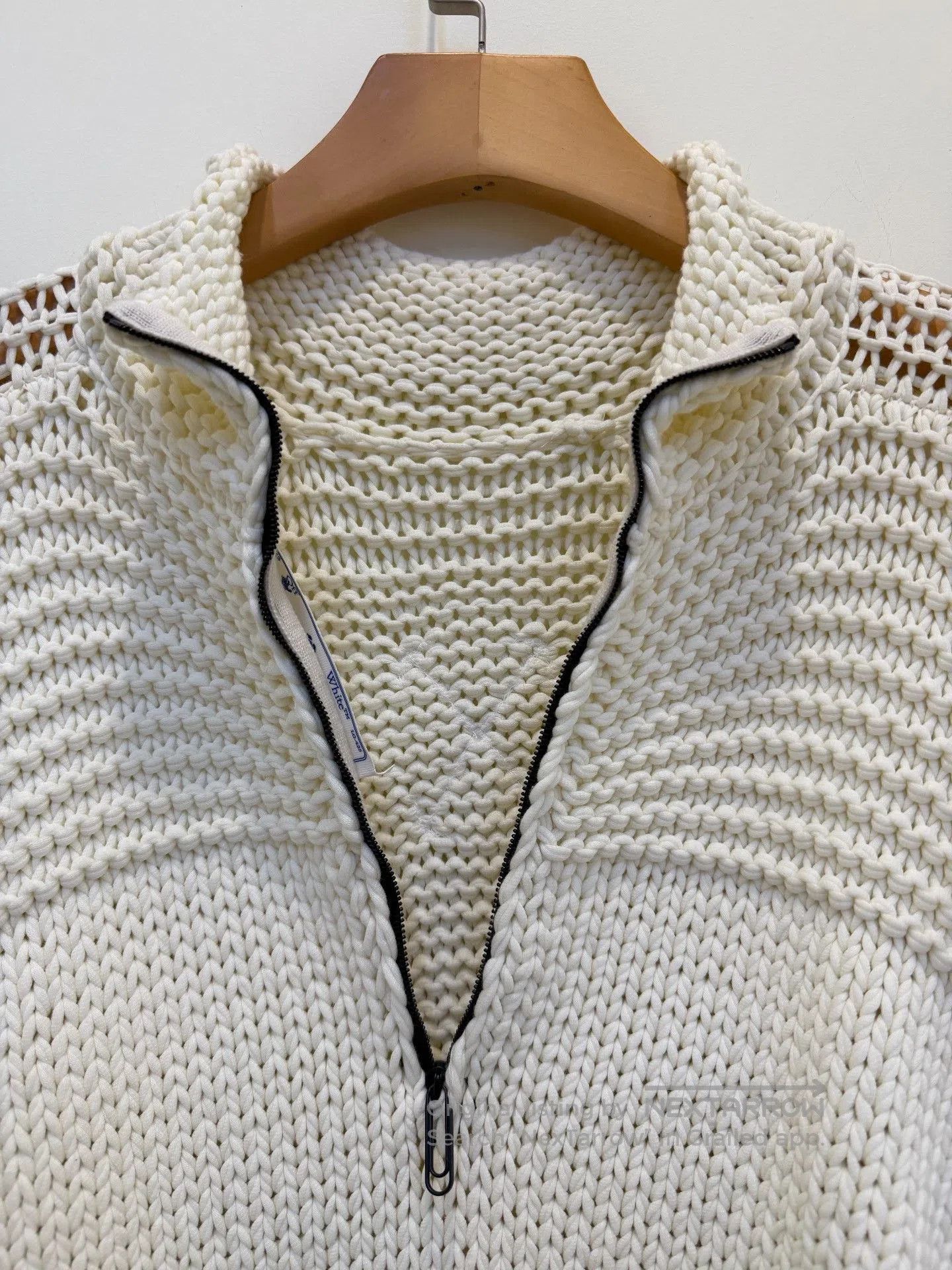 Off-White OFF-WHITE Drop Shoulder Knit Sweater. Size US M / EU 48-50 / 2 - 3 Thumbnail